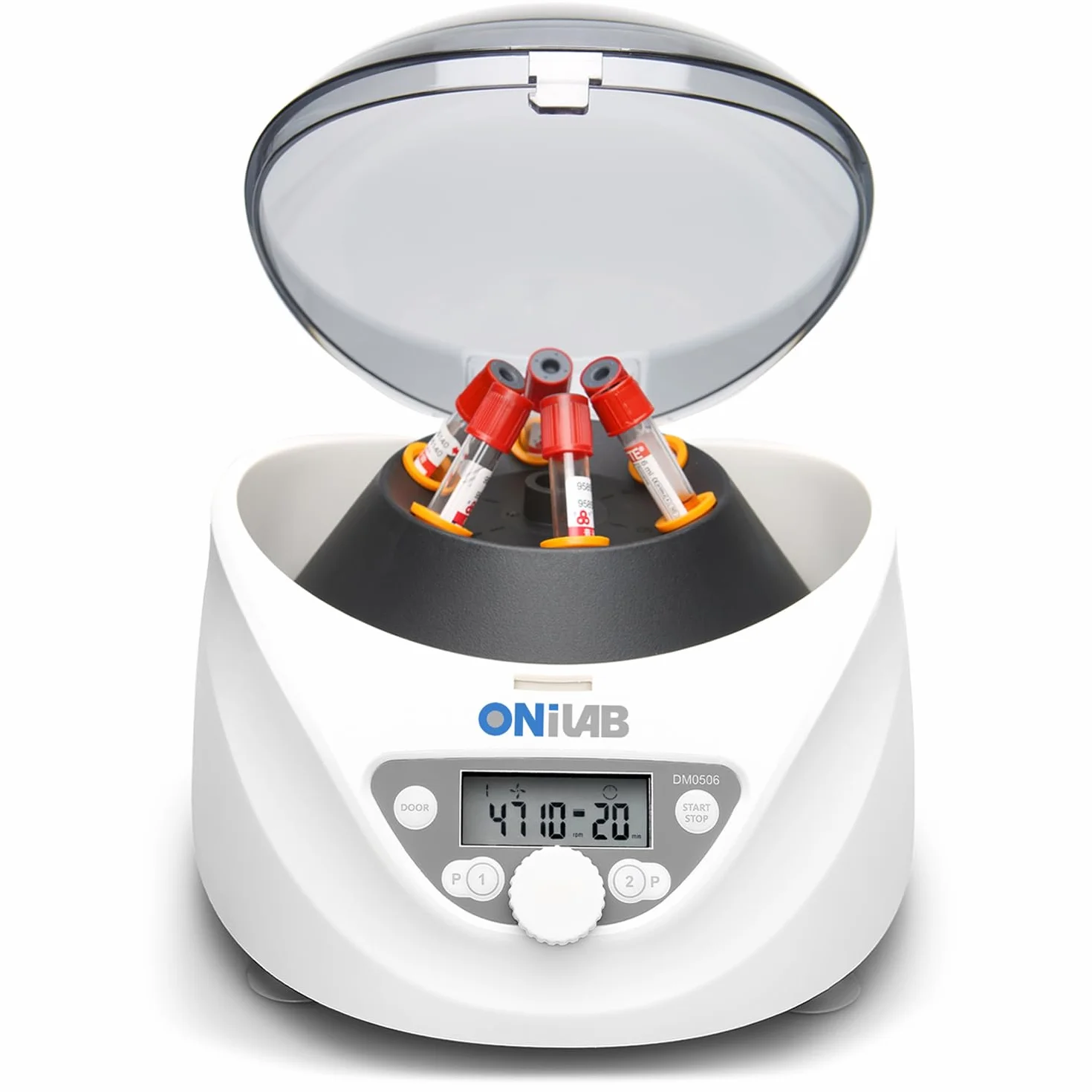 ONiLAB Labor PRP - Centrifugadora de mesa (6 x 15 ml/10 ml/7 ml/1,5-5 ml, 300-5000 rpm (máx. 2600 x g RCF), LCD Digital Desktop Lab Centrífuga Temporizador 30sec-99min, dos programas de inicio rápido