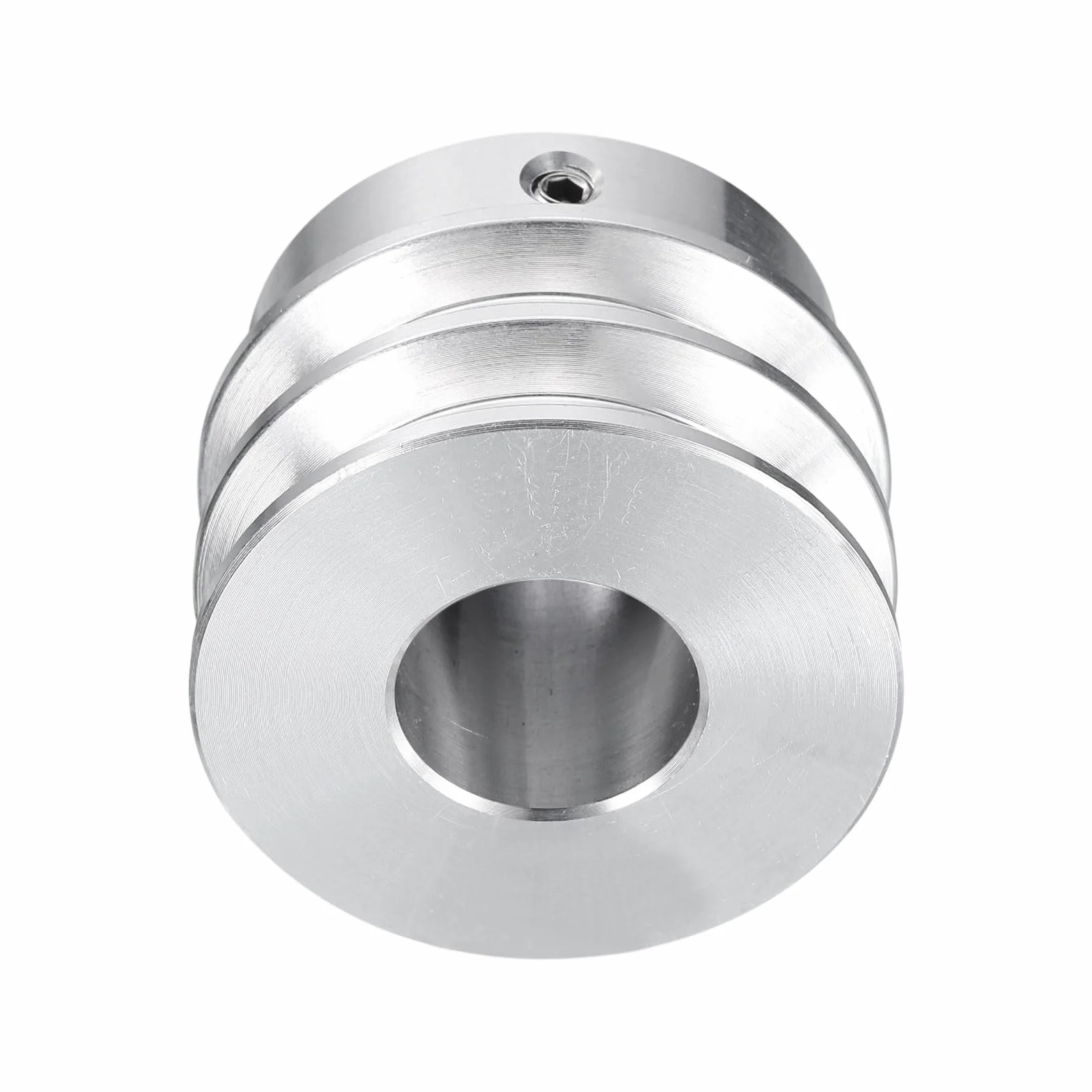 QUARKZMAN Polea en V 40 mm Doble Ranura Aleación de Aluminio 18 mm Eje 6 mm 1/4"