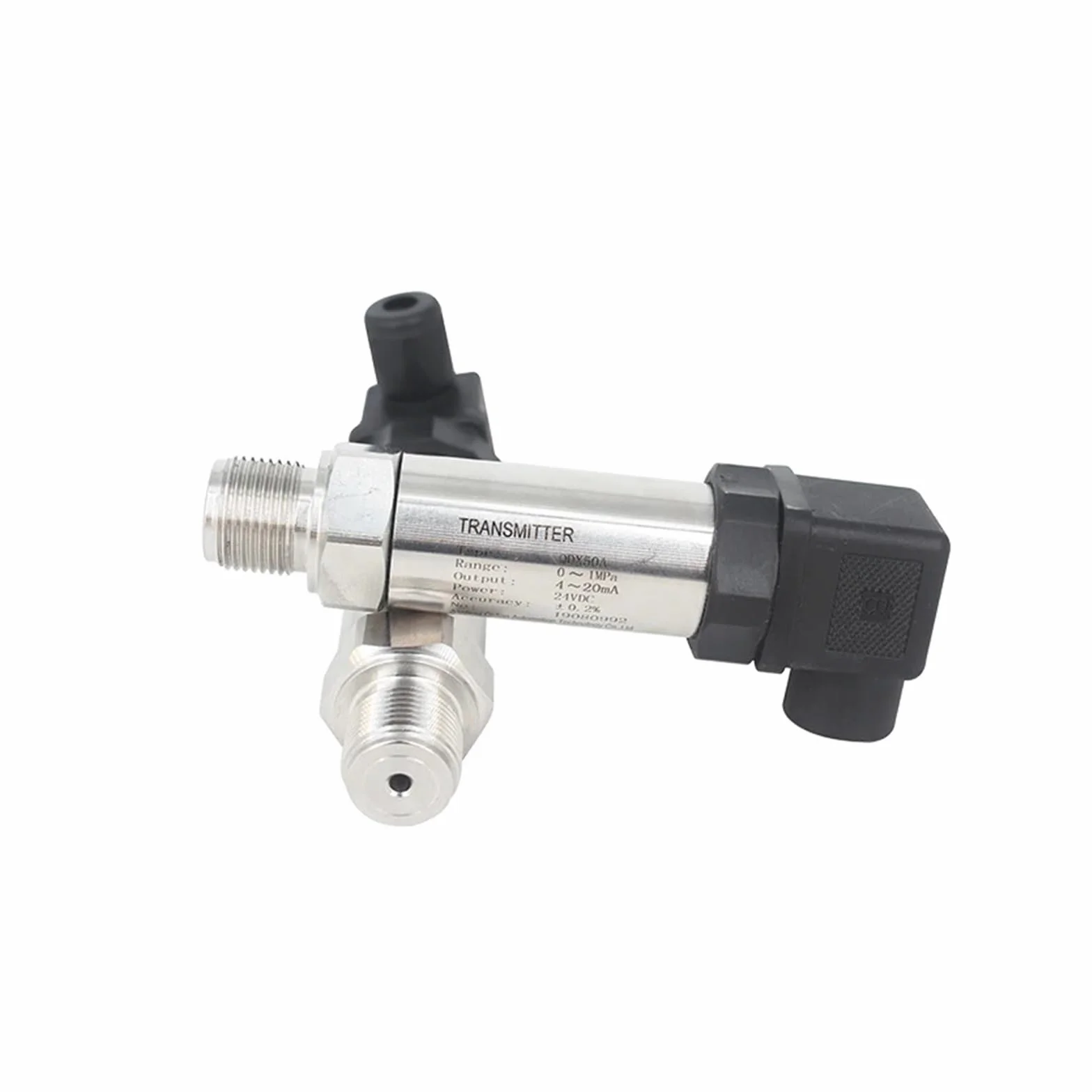 Sensor de presión de agua Transmisor de sensor de presión G1/2 12-36 V 4-20 mA 0-10 V 0-600 bar 60 Mpa ss304 Transductor de presión de agua, aceite y aire 0-5 V RS485(0-10Mpa,4-20mA output)