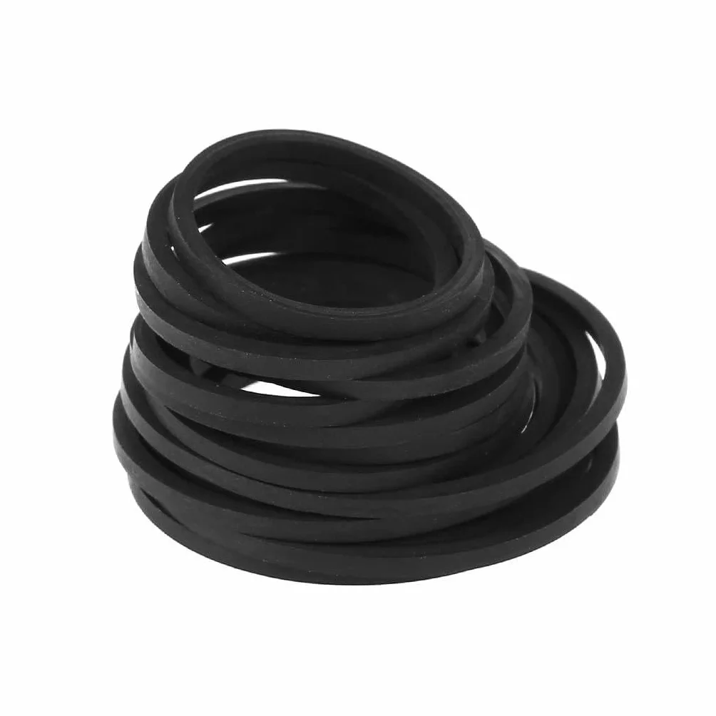 Gumowe paski kwadratowe 2 mm, 40-65/75-100/110-145 mm, czarne
