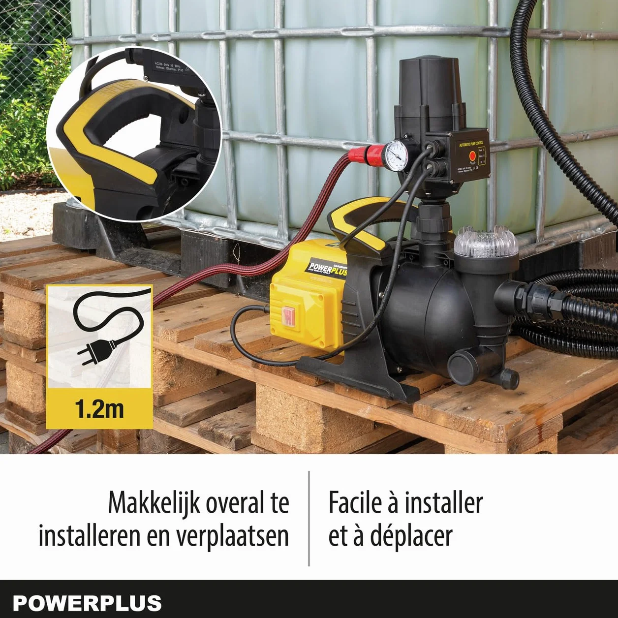 POWERPLUS POWXG9561 - Bomba de jardín 600w