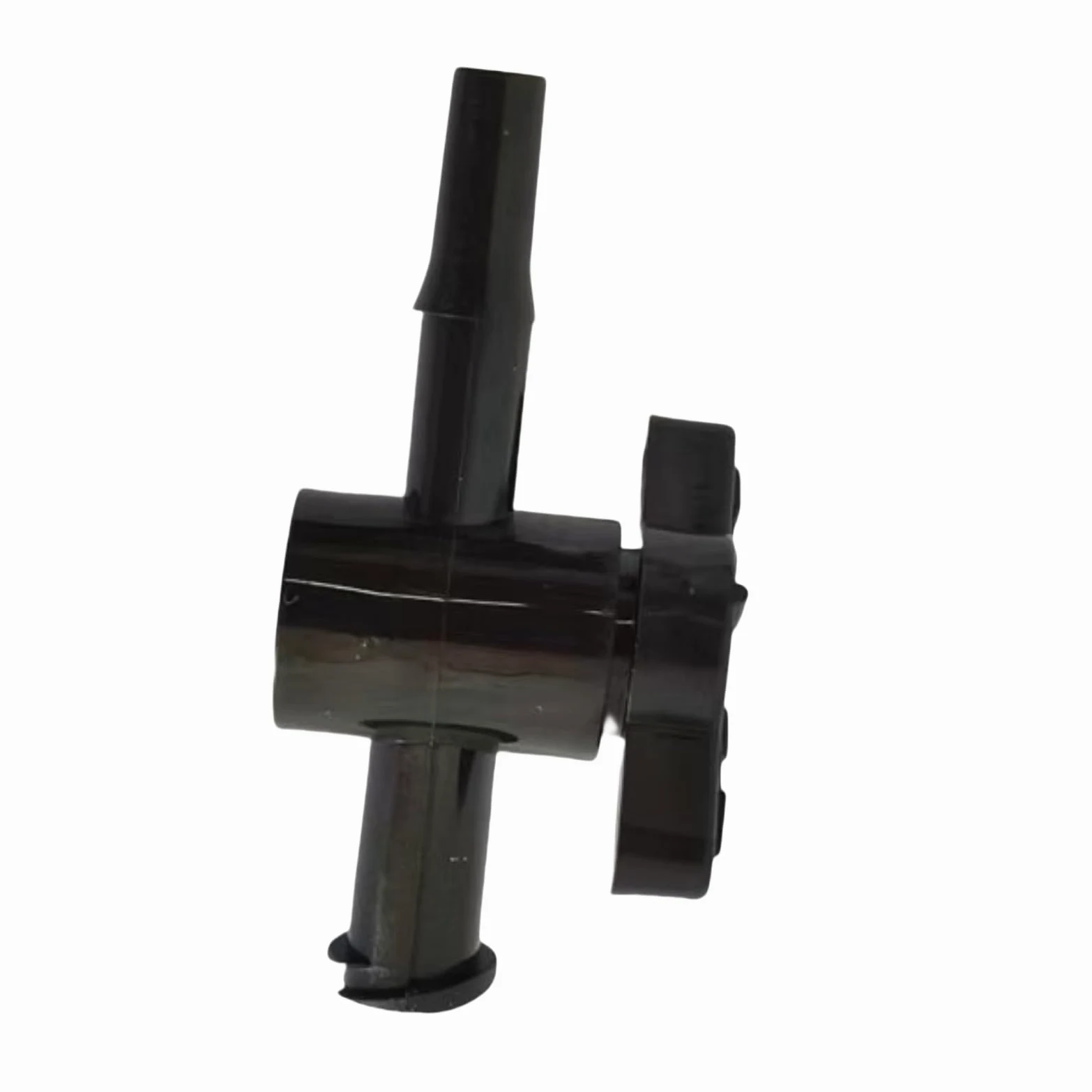 Válvula de paso de dos vías de policarbonato, 100 Uds válvula de llave paso 2 vías hembra a PP púas Multicolor for acuario laboratorio(Black)