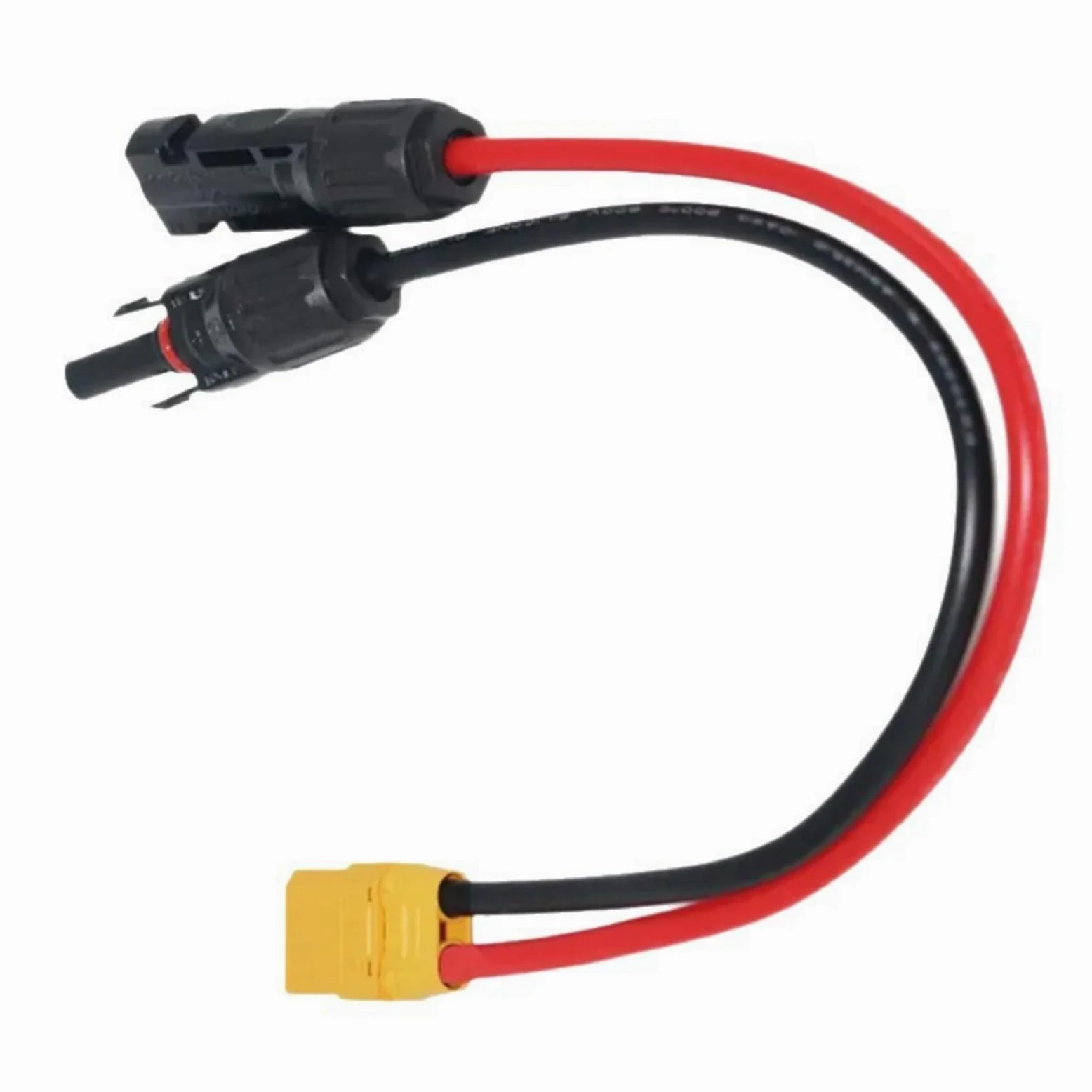 Cable de transferencia de energía solar de alta calidad, terminales dorados, flexible, resistente al frío, para conexión de batería, cable de extensión de estación de energía solar