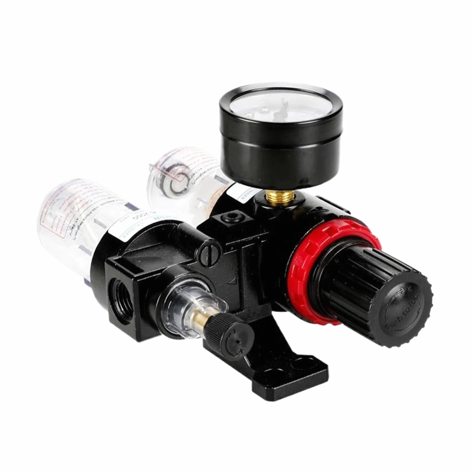 1 filtro regulador separador de agua y aceite AFC2000, filtro de trampa, aerógrafo, compresor de aire, reducción de presión 1/4 (AFC2000)
