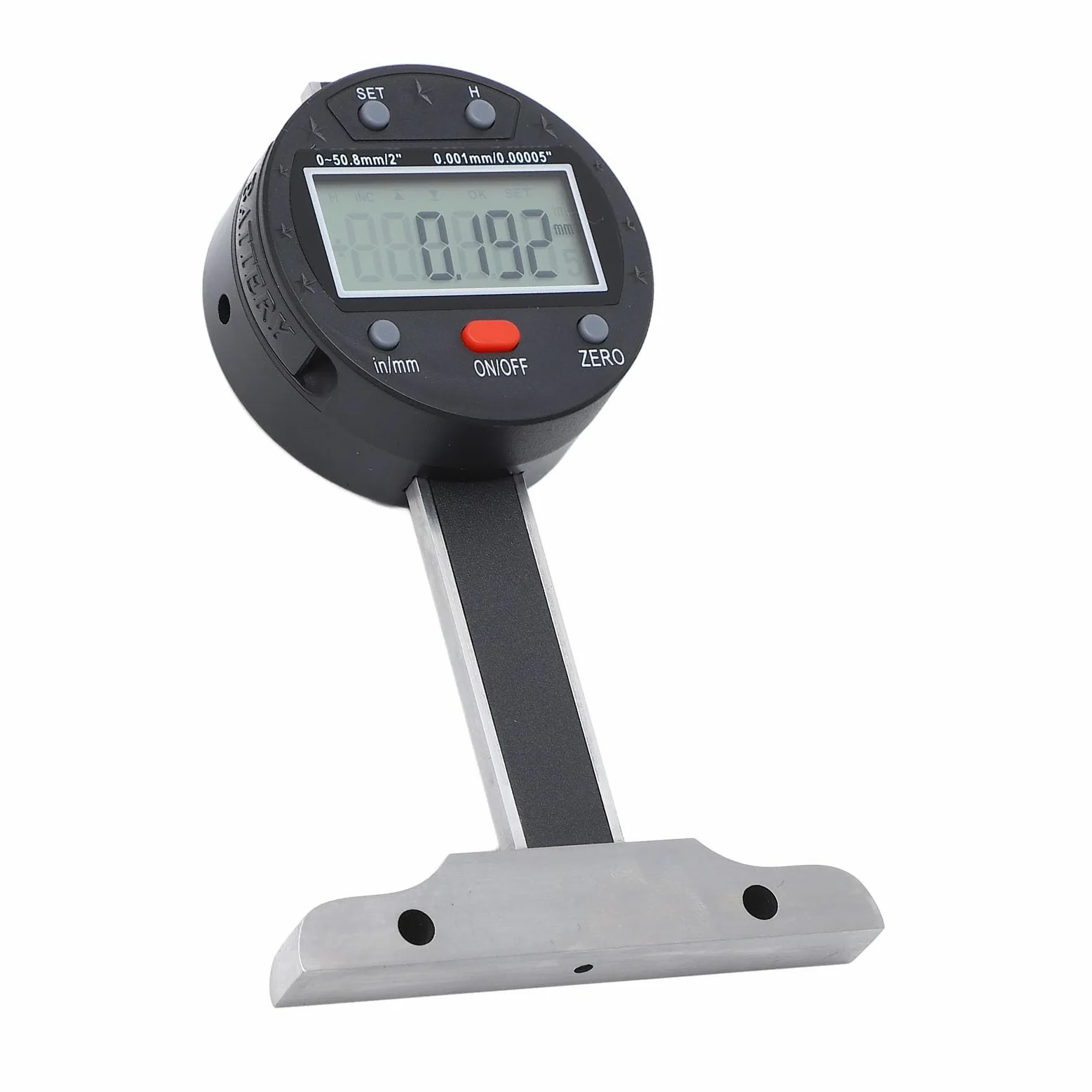 Medidor de Profundidad Digital de Alta Precisión con Pantalla LCD Puerto USB para Profesionales Acero de Aleación Acero Inoxidable 1 Pieza
