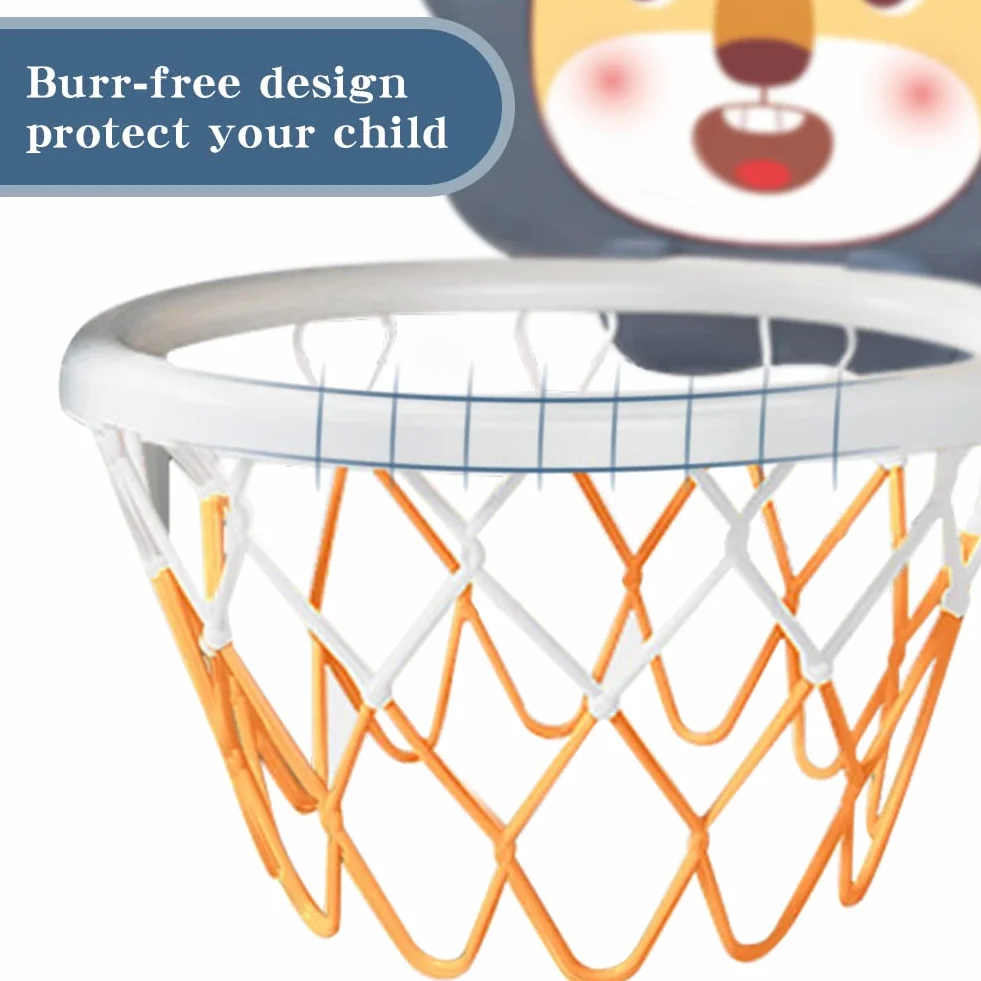 Mini Cesta de Baloncesto de Pared de Interior con Bola y Bomba para Niños 3+
