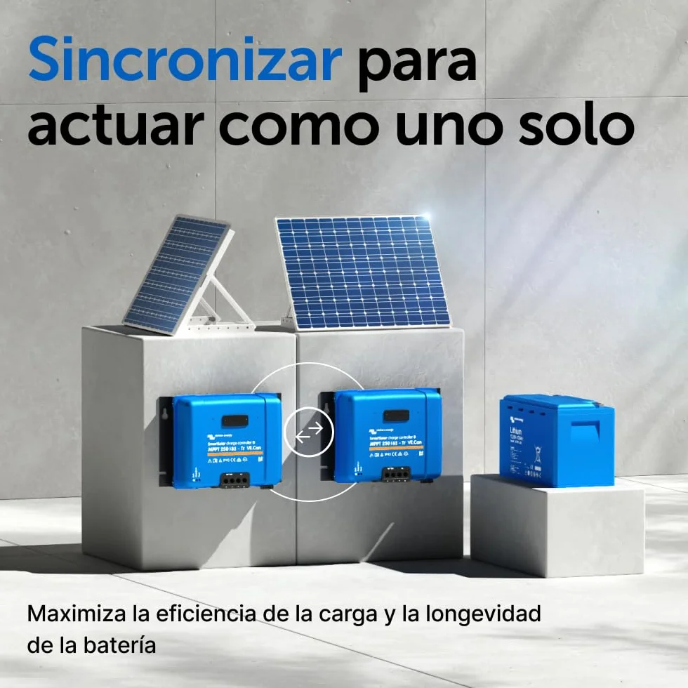 Victron Energy SmartSolar MPPT Tr VE.Can 250V 85 amperios 12/24/36/48-Voltios Controlador de Carga Solar (Bluetooth)