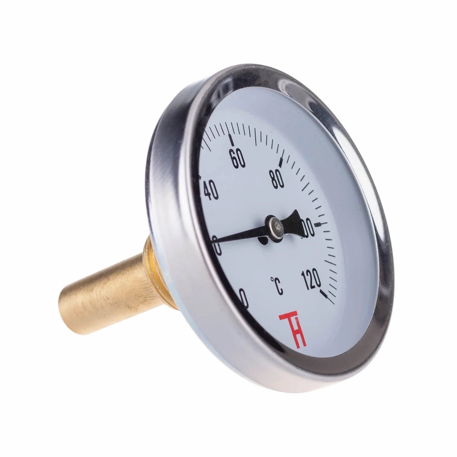 Termómetro analógico calefacción 0-120°C G1/2 63 mm ETR