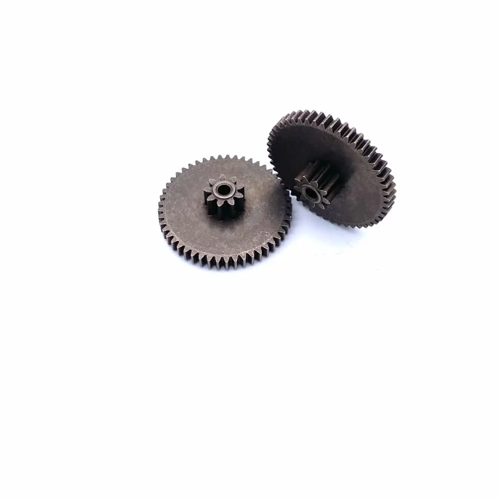 Rueda helicoidal de aleación metálica engranaje recto DIY 0,8 m 9 dientes 0,6 m 49 dientes 3 mm