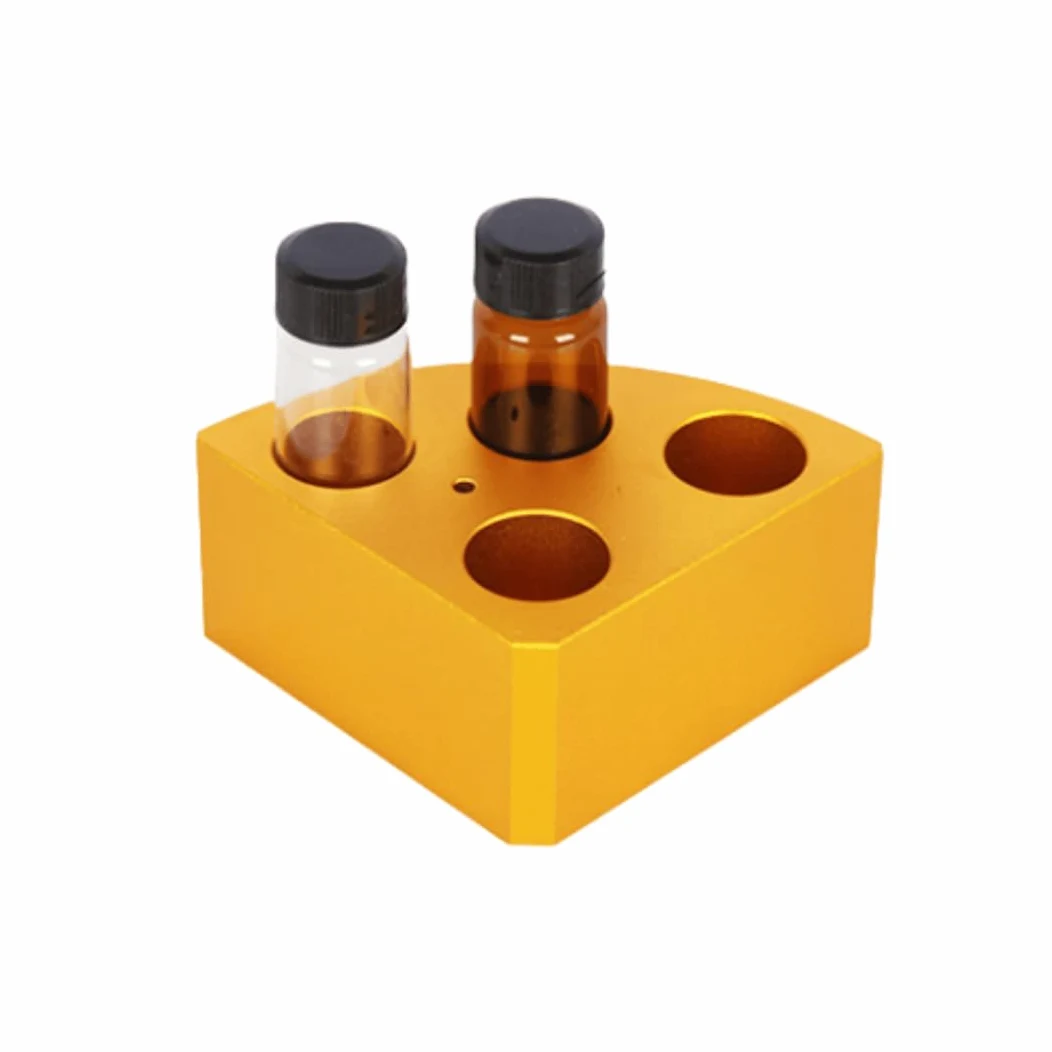 Módulo de calentamiento de botellas de muestra de laboratorio - Bloque de calentamiento de baño seco de aleación de aluminio for agitadores magnéticos(10/15mL)