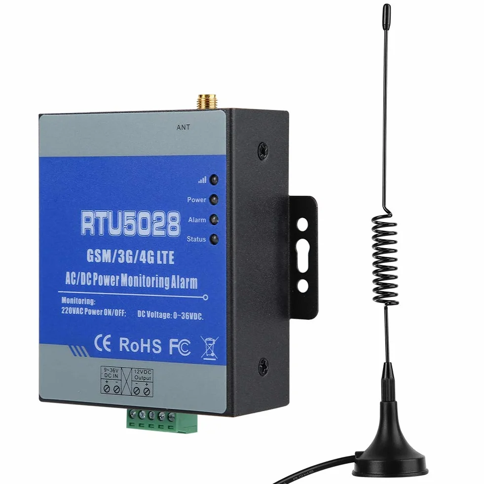 Sistema de Alarma gsm RTU5028 gsm Monitoreo del Estado del Voltaje de energía para fallas de energía/Alerta de Alarma de recuperación(Enchufe estándar Europeo)