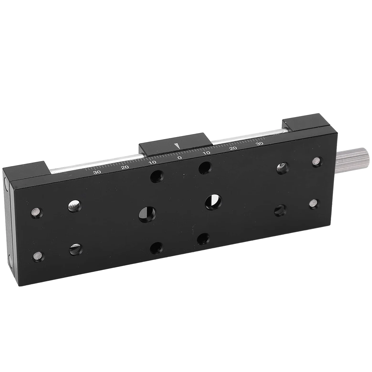 SP40A - Mesa deslizante DB65, eje X - Perilla manual de ajuste fino, plataforma de corte de aleación de aluminio, guía en de milano de 65 mm de carrera para microscopios e
