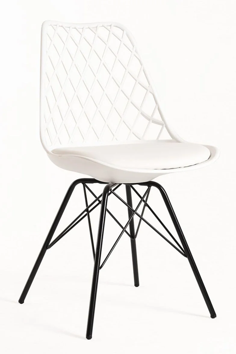Regalos Miguel - Packs Sillas Comedor - Pack 4 Sillas Iron Mima - Blanco