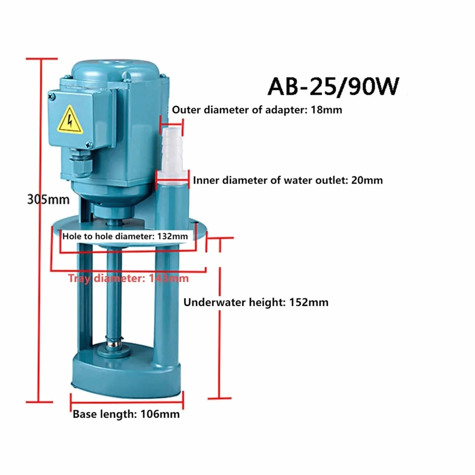 Motor Diesel Bomba Diesel Bomba de refrigeración for máquina Herramienta, 220V, 380V, 90W, 25l/min, Torno, Bomba de Aceite, Bomba eléctrica for Lavado, Medio de refrigeración(220V)
