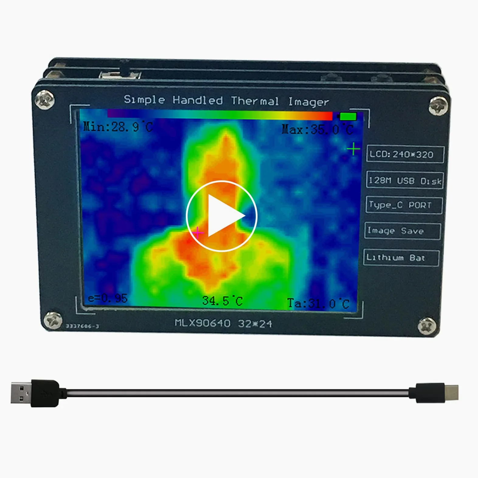 Inmersión térmica infrarroja con sensor térmico infrarrojo de alta precisión para detección de temperatura