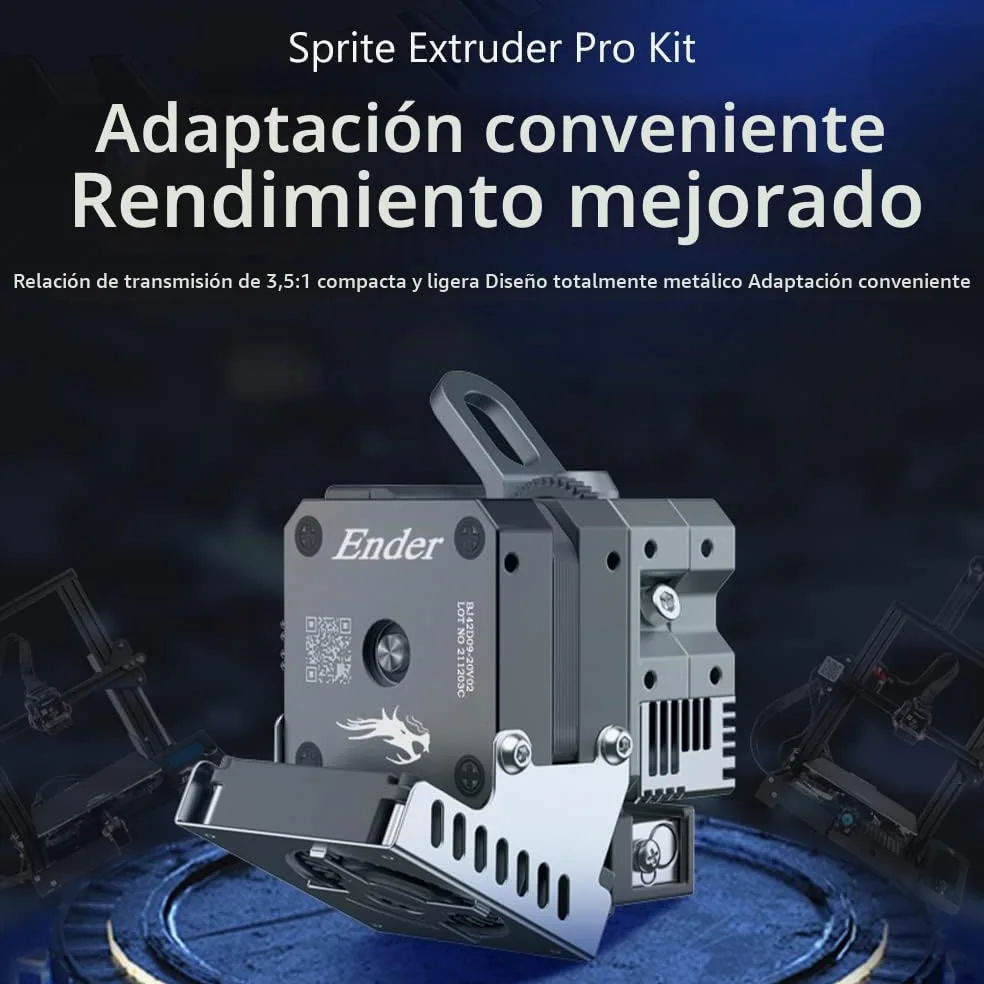 Creality Sprite Extruder Pro Dual Gear Feeding All Metal Design 3.5:1 Gear Ratio for Ender 3 Series (Pro/Max/V2), Compatible with BL Touch/CR Touch