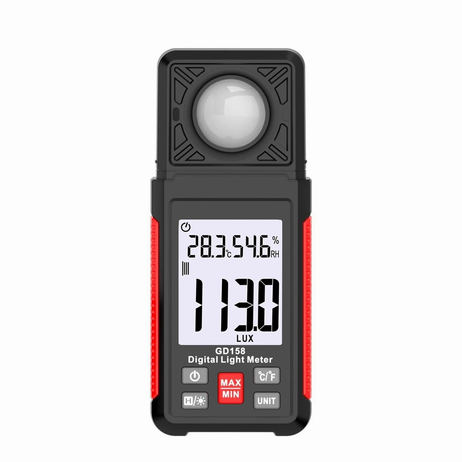 Medidor de luz, Luxómetro digital, fotómetro FC, medidor de iluminancia, probador, 200000 lux, iluminómetro, fotómetro, luxómetro