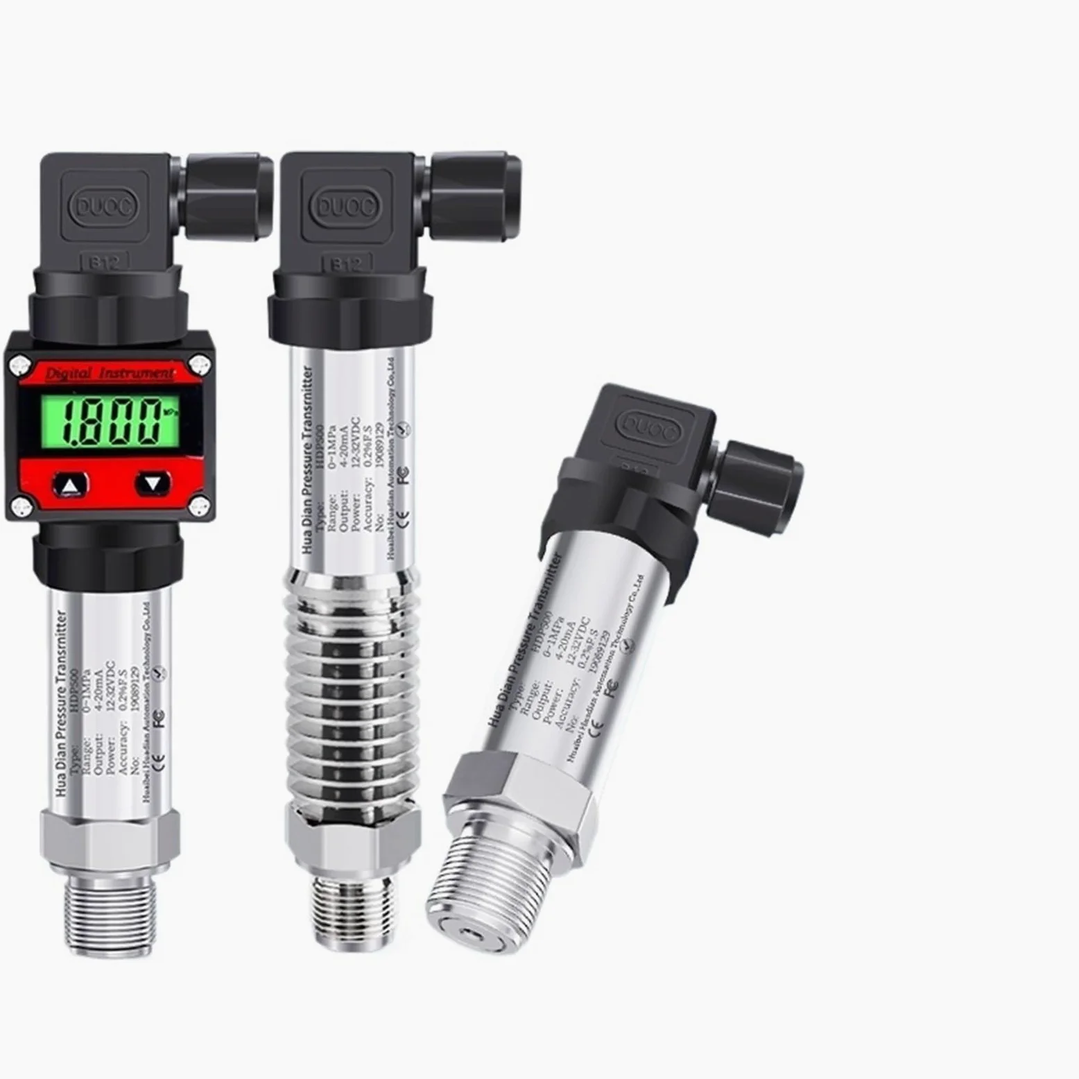 Transmisor de presión absoluta de alta temperatura de 0-5V 0-200 grados for alcohol(4-20mA,0-0.6Mpa)