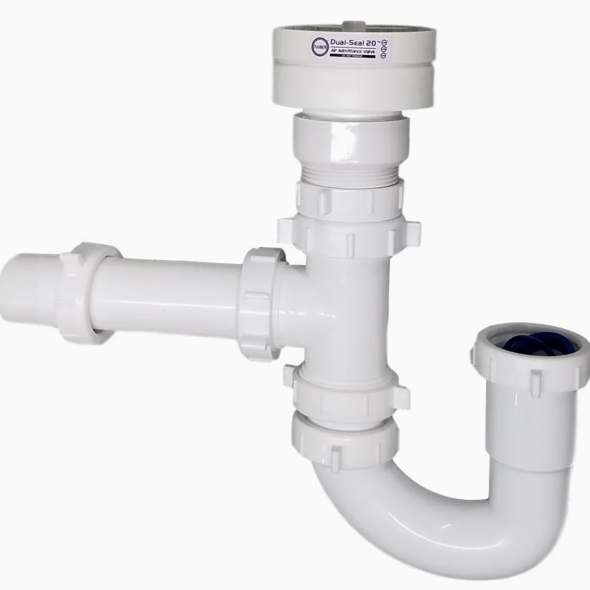 Tuuber Kit de montaje de válvula de admisión de aire con ventilación de 1-1/2 pulgadas, 2 sellos superiores