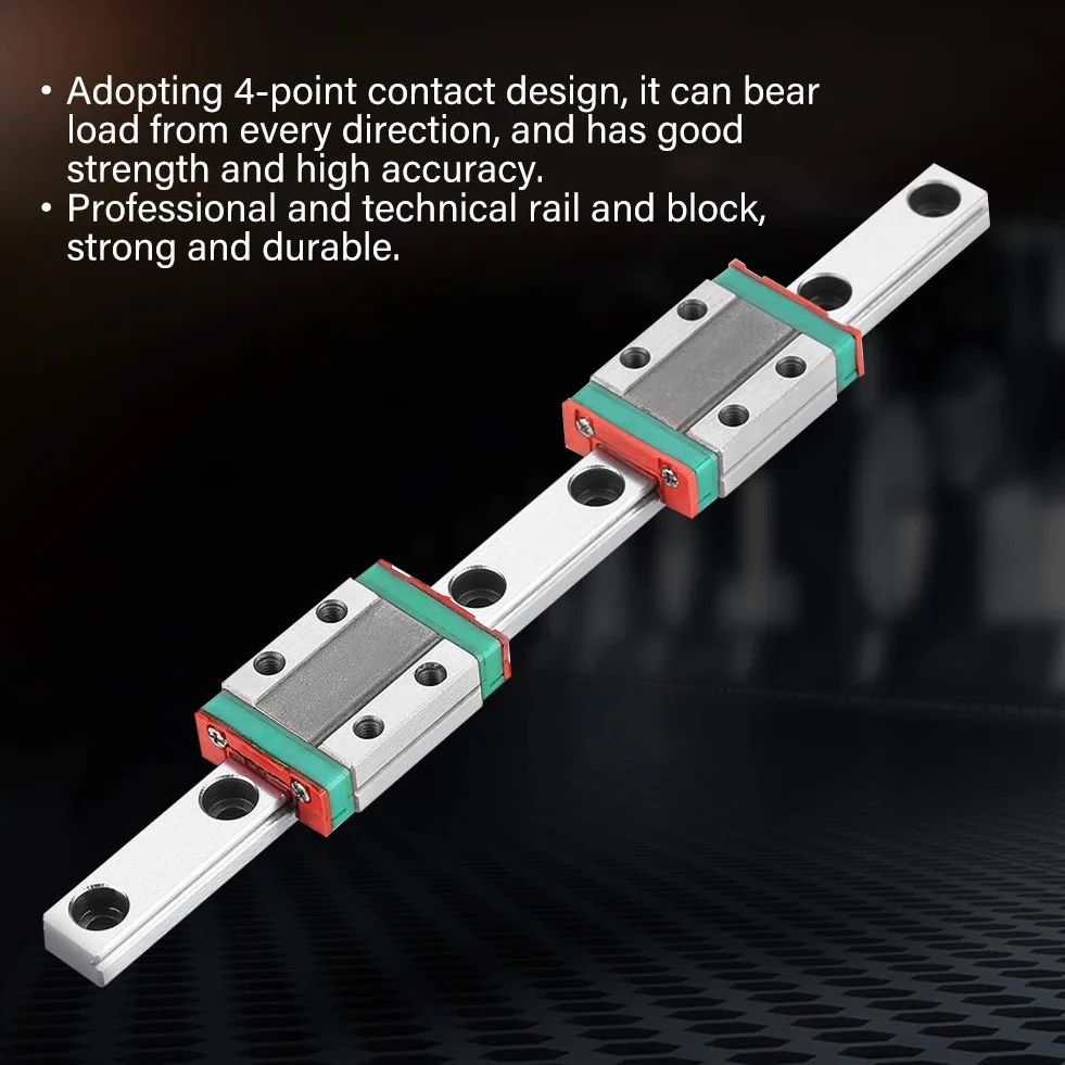 Cocoarm Riel Lineal MGN9B 150mm 9mm Acero Rodamientos 4 Puntos Automatización CNC