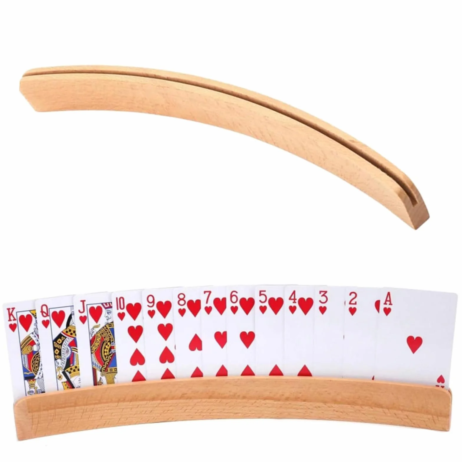 Portatarjetas de madera 33 x 3,4 x 1,2 cm para póquer