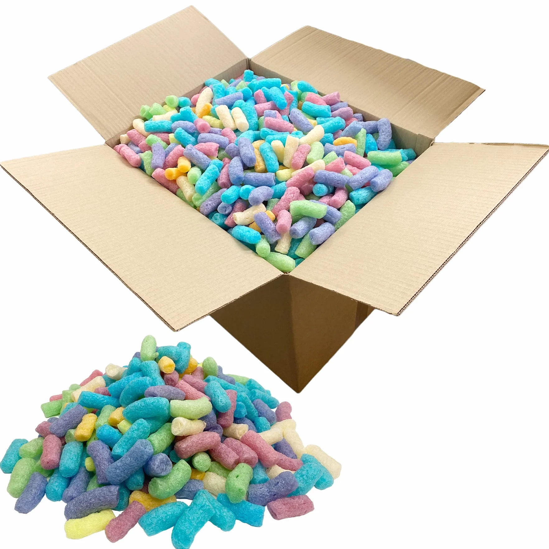 Ecoflo 3 Pies Cúbicos Cacahuetes Embalaje Biodegradable Relleno Suelto