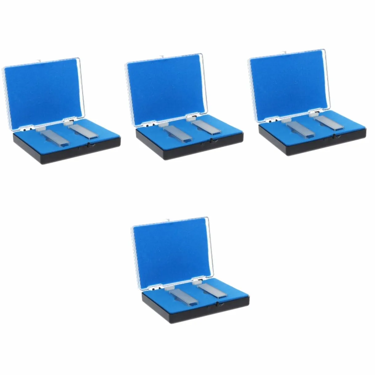 Mobestech Palets 8 Piezas cubeta de cuarzo luxometro multiusos bandeja de pesaje antiestática celúla cubeta cubeta de laboratorio Vidrio tubo de ensayo espectrómetro cosa 100 mm Paleta