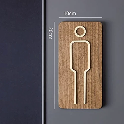 Letreros de baño for hombres y mujeres Letreros de baño Decoración Conjunto de figuras Señalización de baño