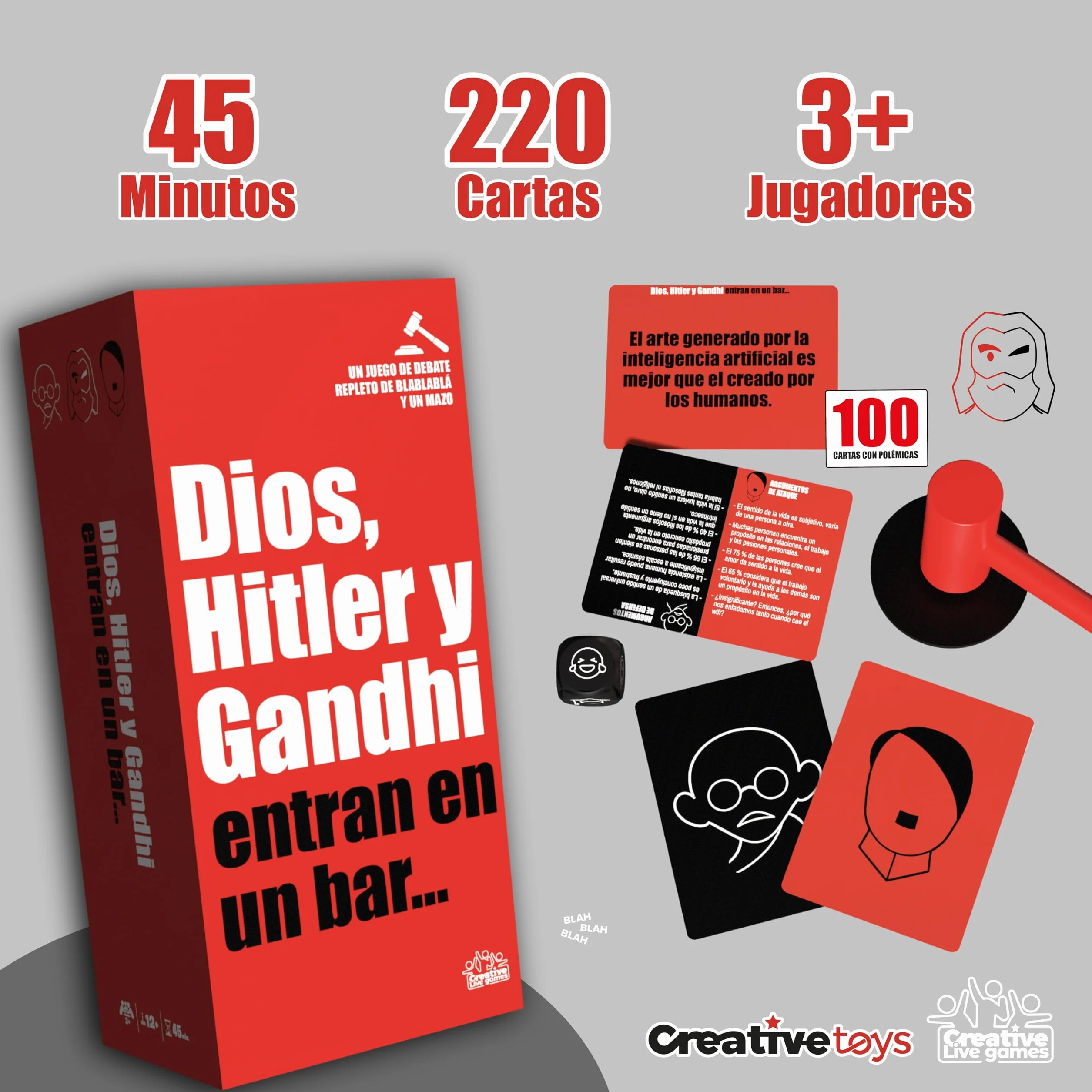 Juegos de Mesa Debate con Humor Inteligente y Cartas para Defender Ideas Controvertidas Set Estratégica Retórica