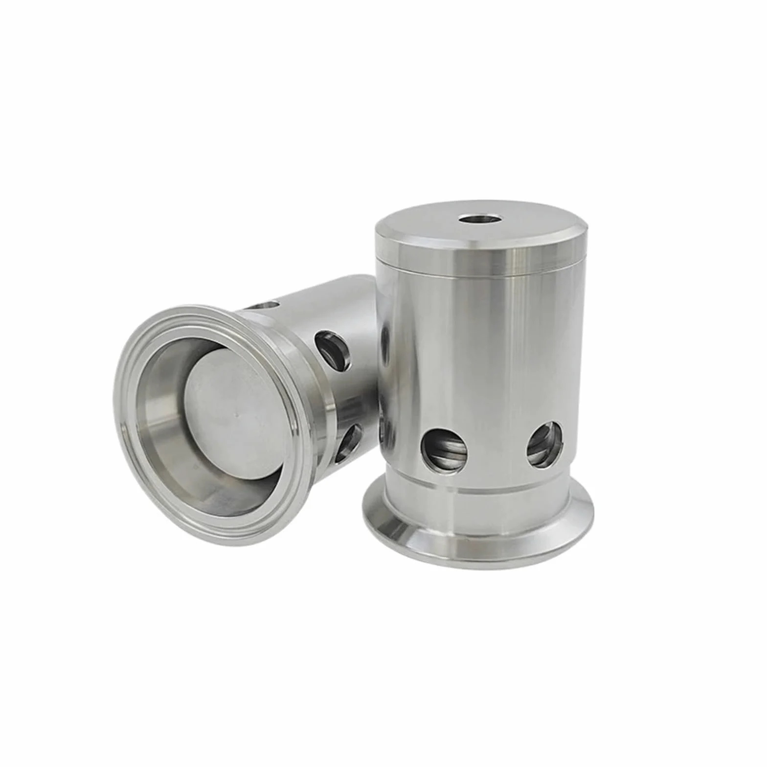 Válvula de seguridad de triple abrazadera de 1,5" y 2" de acero inoxidable SUS304, reductora de presión ajustable, for fermentador, de vacío, 0-3 bar.(1-1/2",2bar)