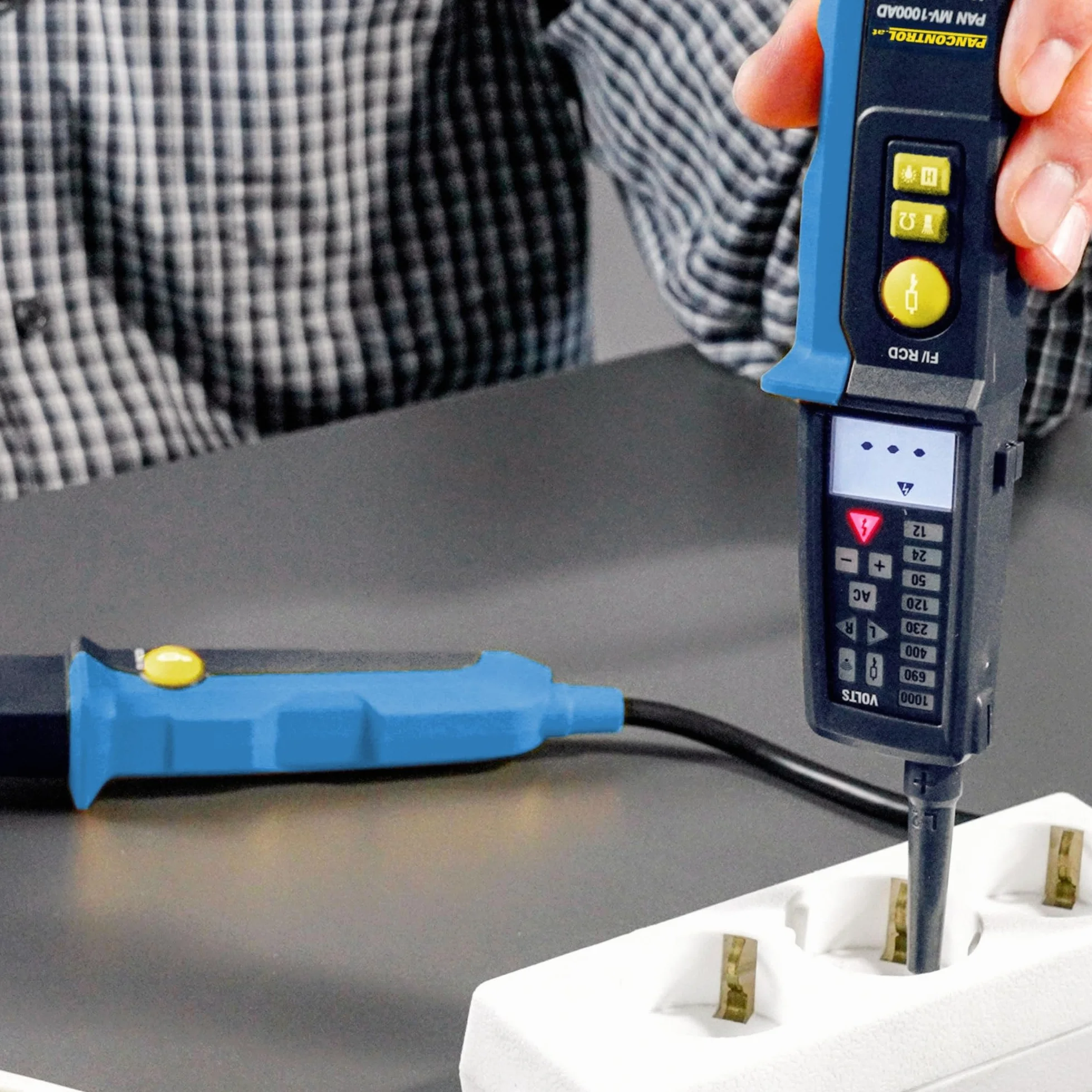 PAN - Detector de tensión con pantalla LED y LCD (1000 V)