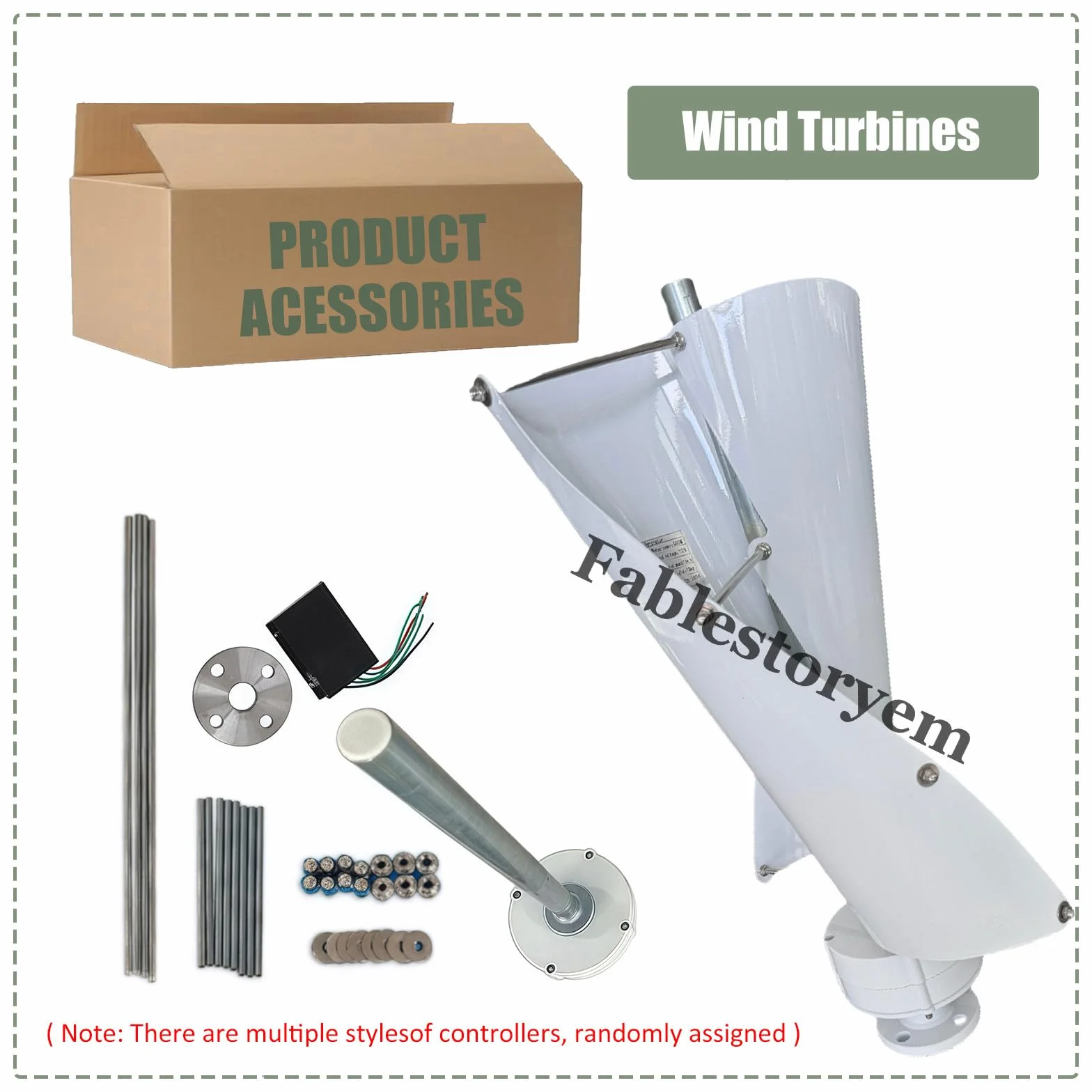 Kit de generador de turbina eólica de eje vertical de 12000 W, molino de viento de eje Maglev para una generación eficiente de energía trifásica, ideal para uso doméstico y soluciones de energía en