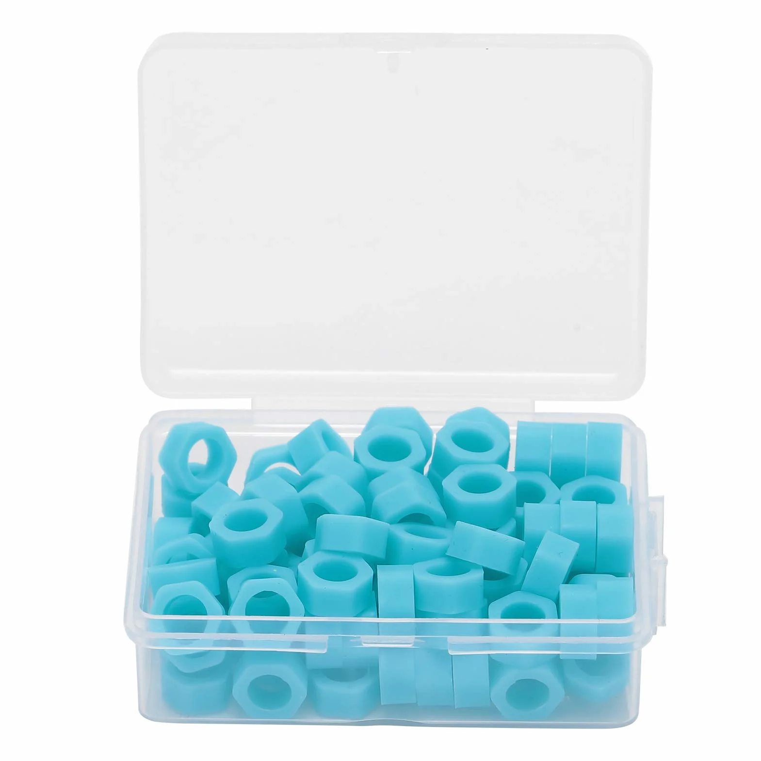 Anillos de código dental 100pcs, material de los dentistas autoclavable del círculo del código del instrumento del silicón