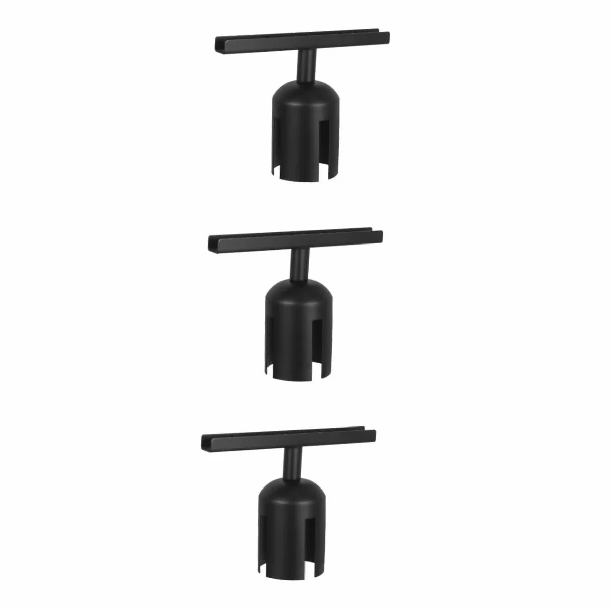 PRETYZOOM 3 Piezas Soporte para Carteles Poste Inoxidable Clip para Exhibición y Control de Multitudes Aeropuertos Soporte Resistente y Reutilizable para Publicidad y Gestión de