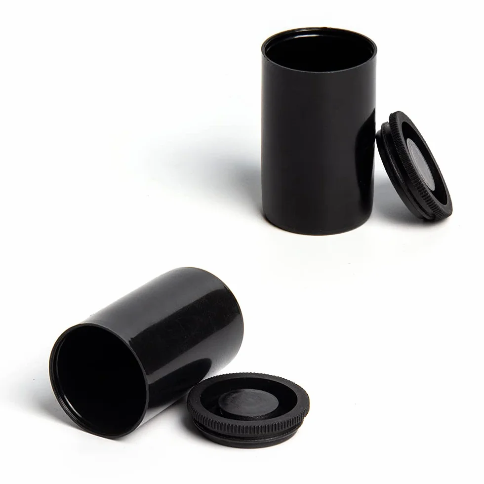 LanYing Botes de Película de Plástico 35 mm Contenedores con Tapas Almacenamiento Pequeño Negro