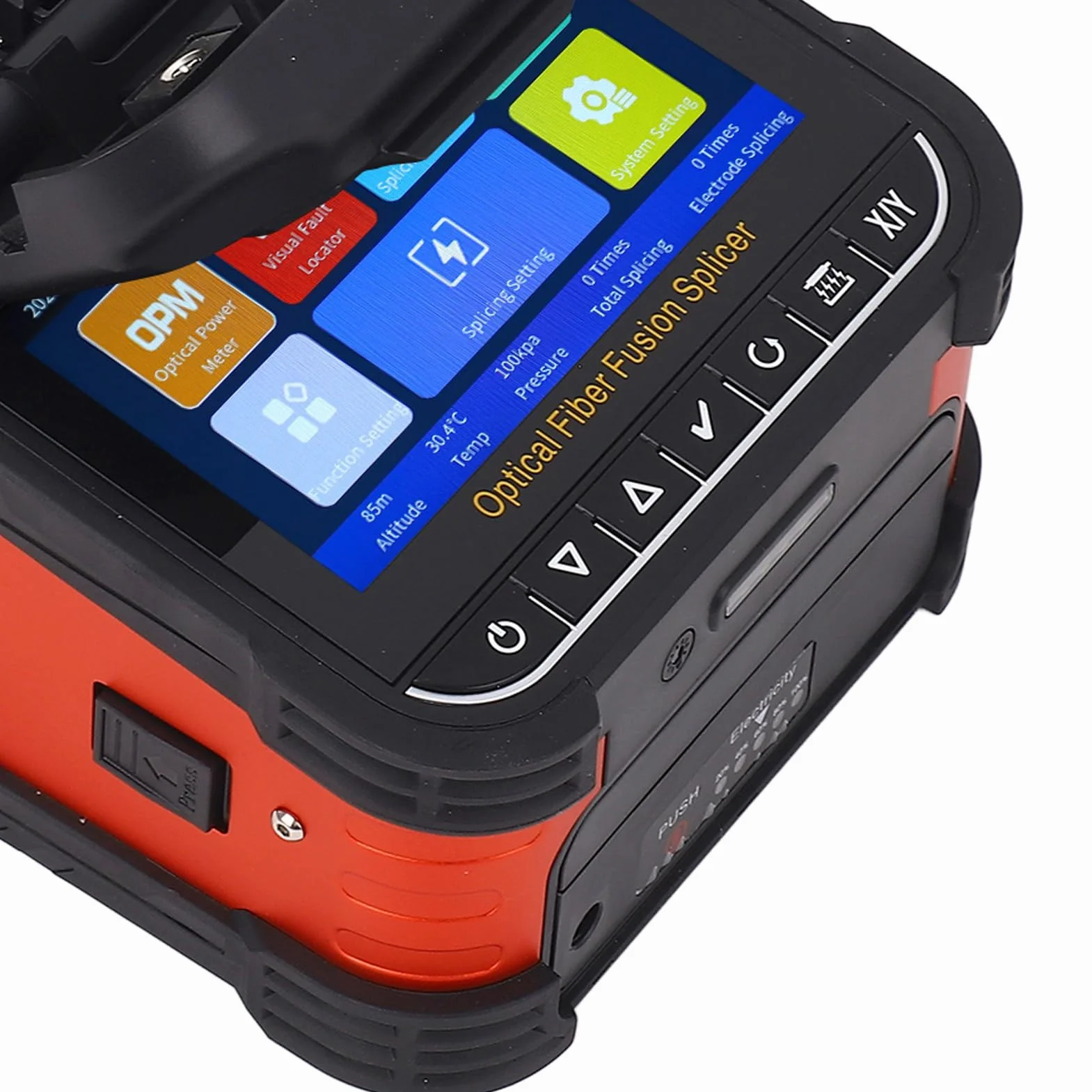 Spacter Fusionadora de Fibra Óptica 5.0 Pulgadas Pantalla Táctil SM MM DS NZDS AC100-240V