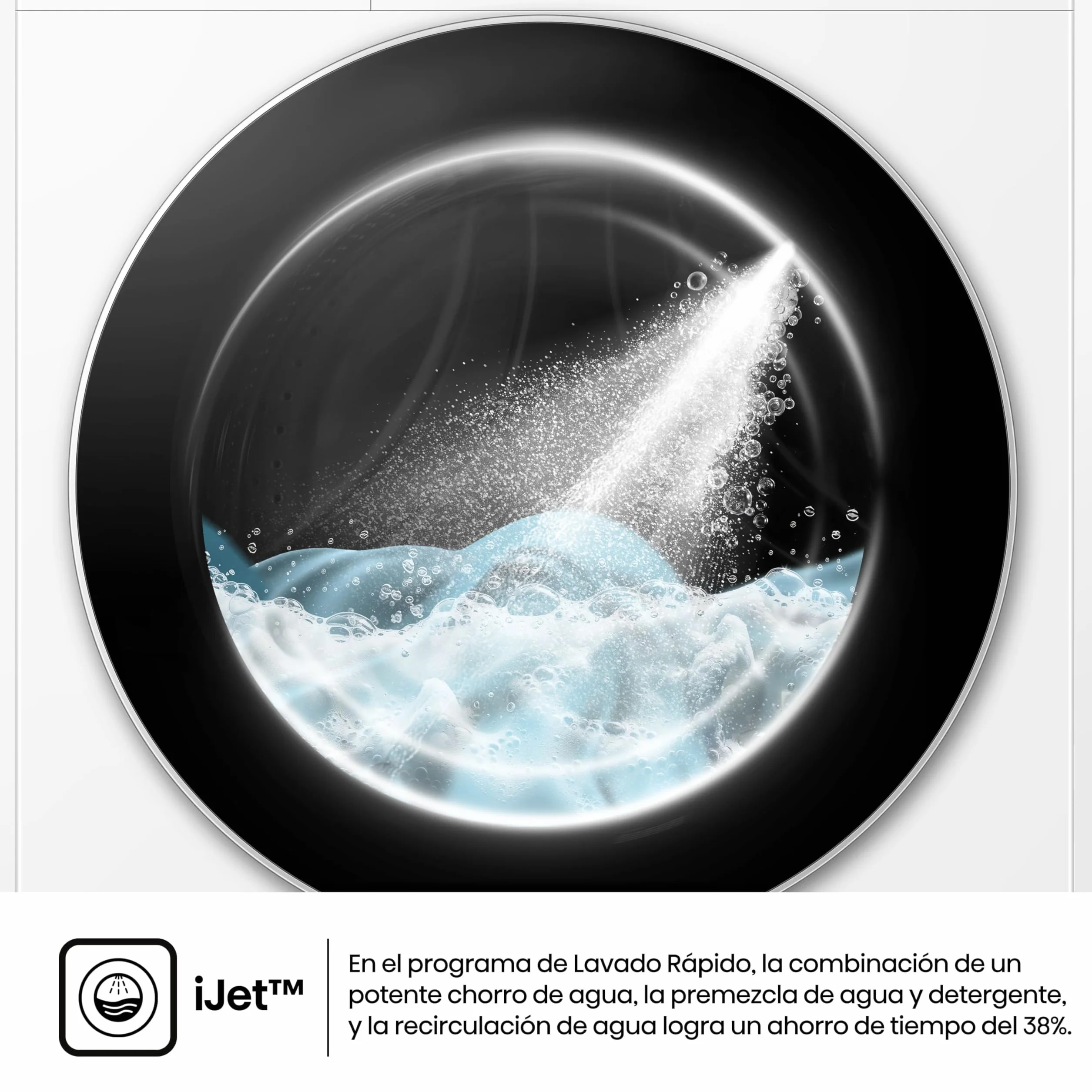 Hisense Lavadora 9 Kg 1400 rpm Clase A-10% Fondo Reducido 47cm Blanco