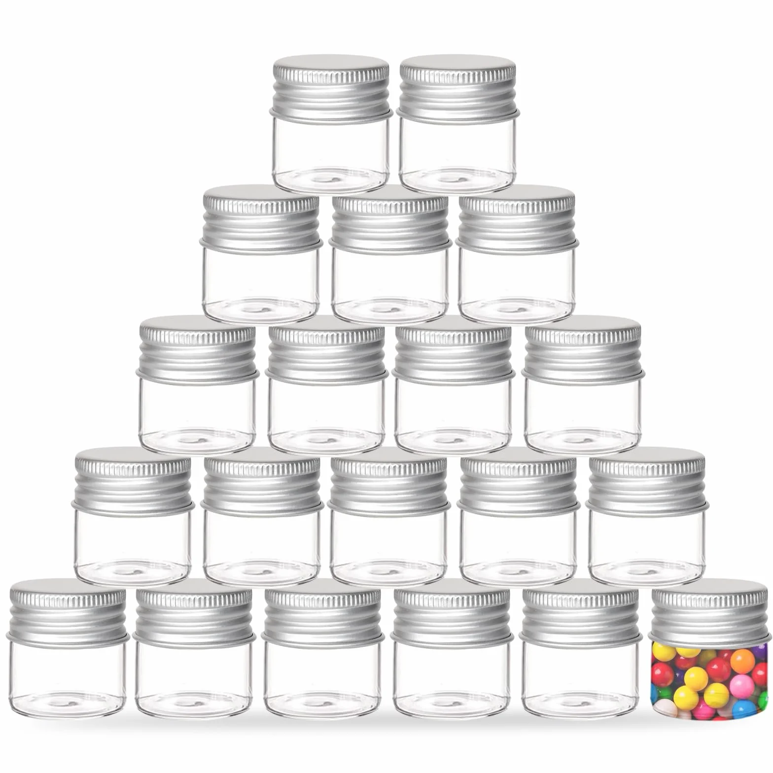 Naapesi 20 Viales de Vidrio de 10 ml, Botellas para Muestras con Tapón de Rosca a Prueba de Fugas para Aceites Esenciales