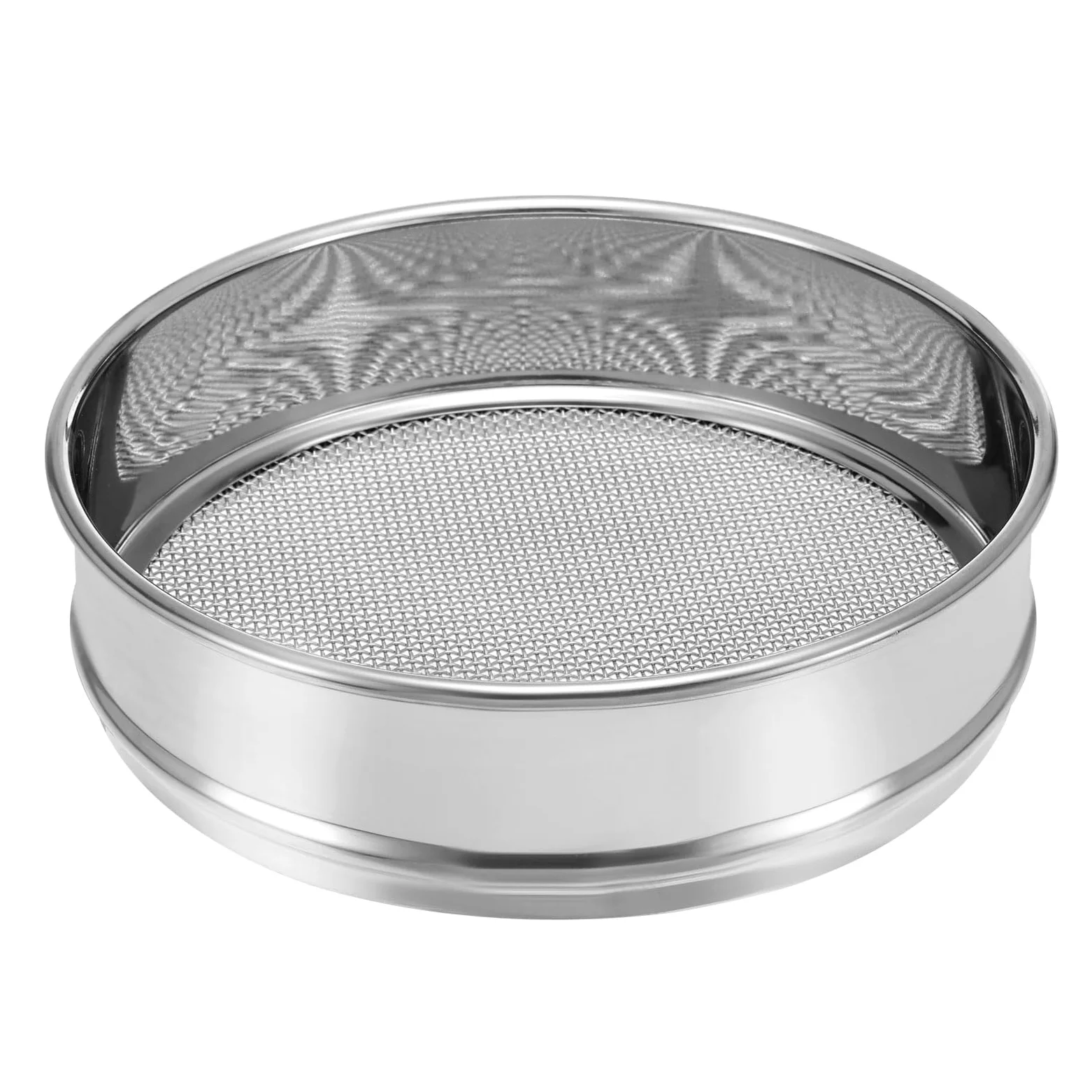 PATIKIL Tamiz De Laboratorio De 10 Mallas, Tamiz De Prueba De 8" De Diámetro Tela De Alambre De Acero Inoxidable 304 (2mm) Para Laboratorio Industrial
