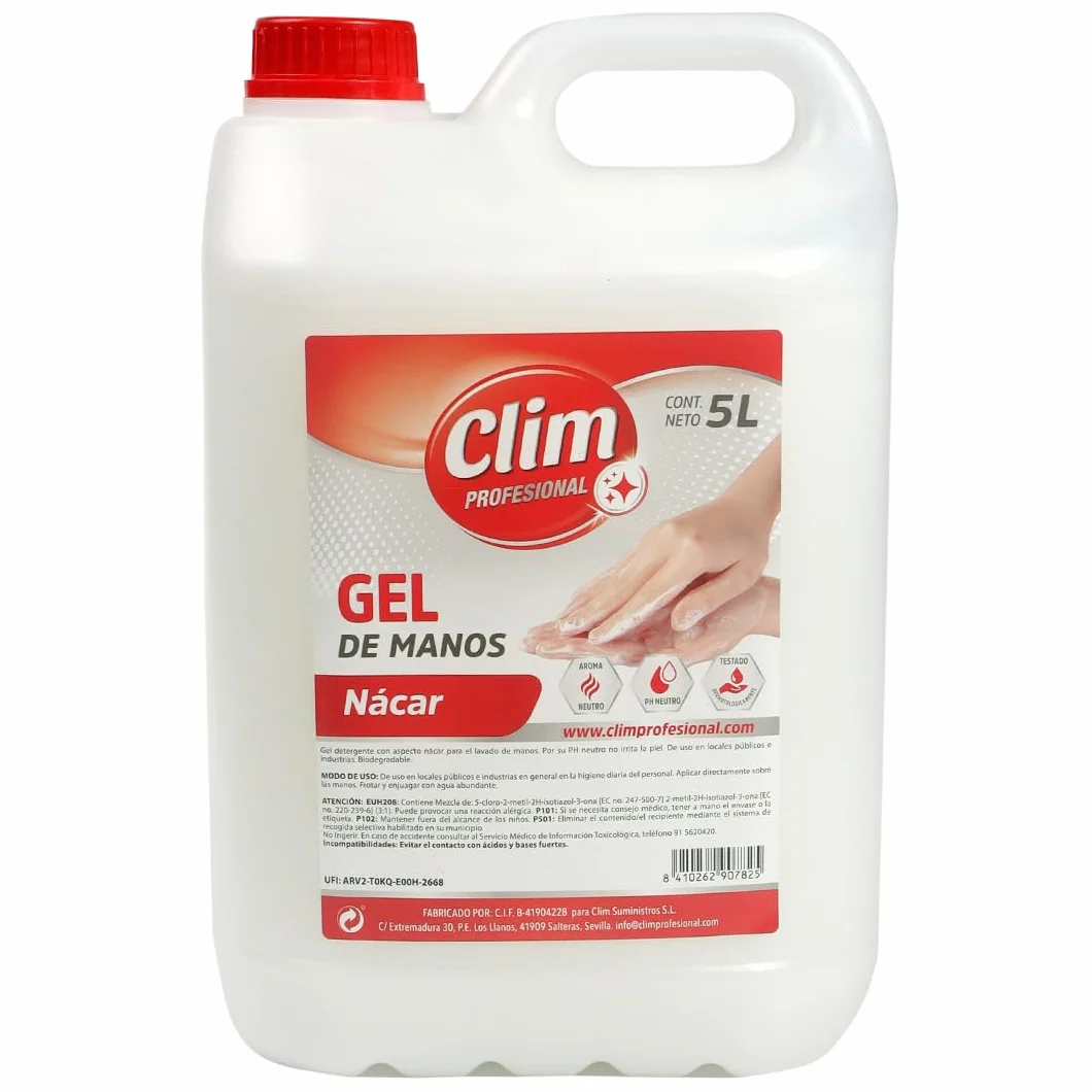 Clim Jabón de Manos Dermo Profesional Blanco Nácar Garrafa 5 Litros Pack 3