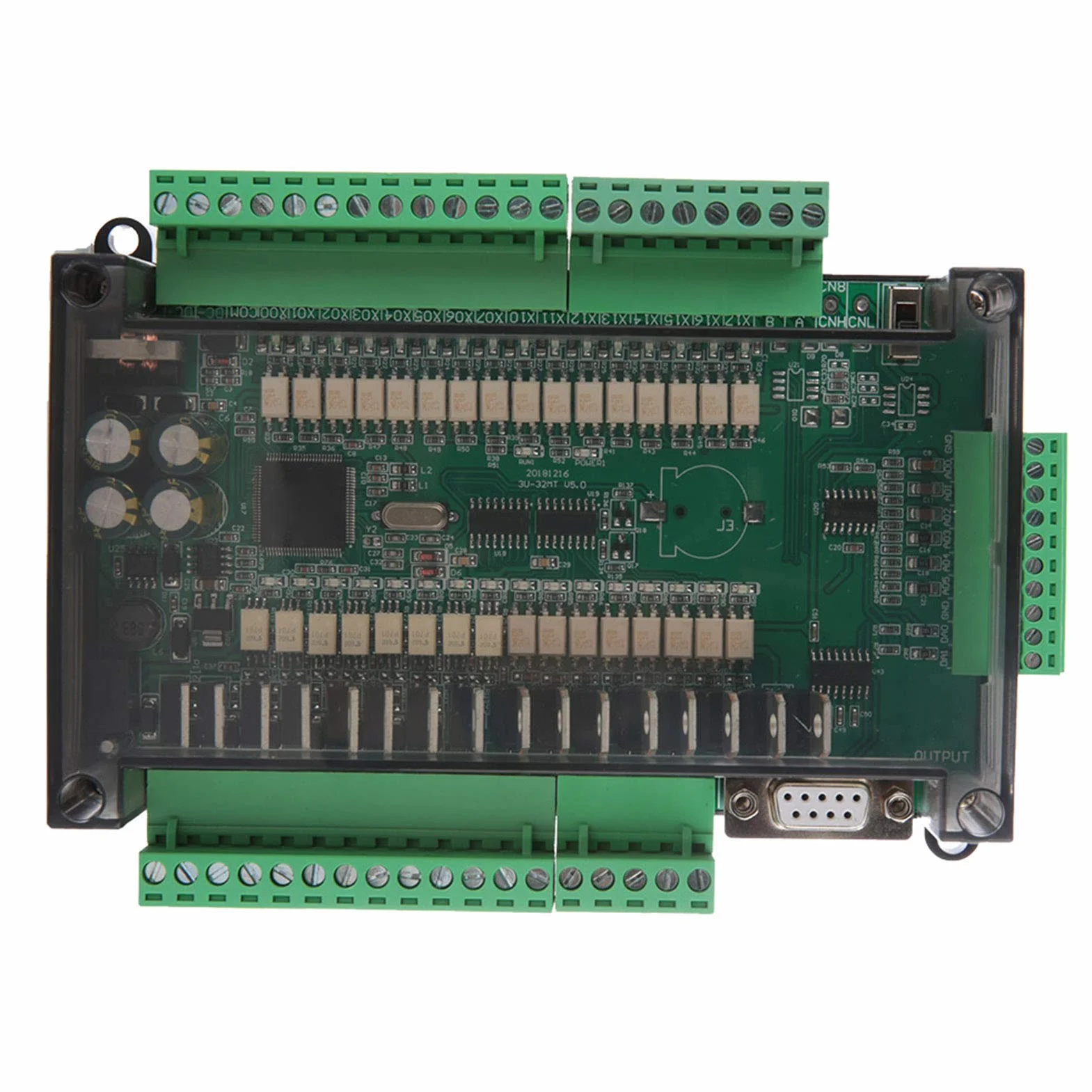 Tablero De Control Industrial Fx3u-32mt PLC, 16 Entradas 16 Salidas 24v 1a, Conteo De Alta Velocidad, Controlador Programable para Control De Automatización