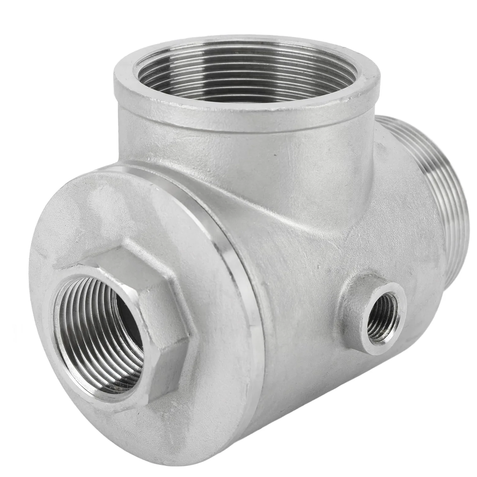 Válvula de retención de 16 MPa, válvula de retención de resorte para bomba de agua de 5 vías, válvula de control hidráulica de aleación de aluminio con roscas macho y hembra para