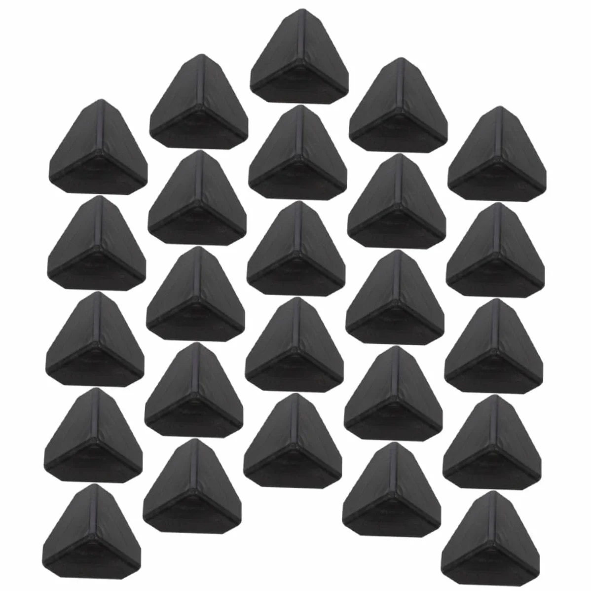 PRETYZOOM Protectores de Esquinas de Plástico Negro 100 Piezas para Cajas y Muebles