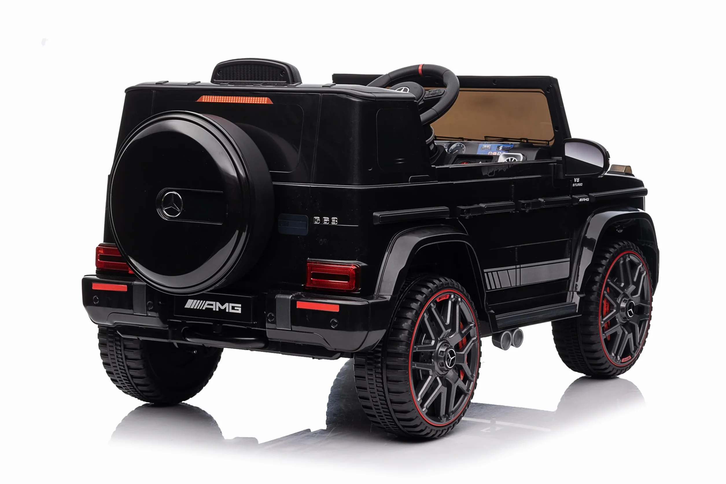 Mercedes G63 AMG Coche Eléctrico para Niños 12V con Control Remoto 2 Motores Negro