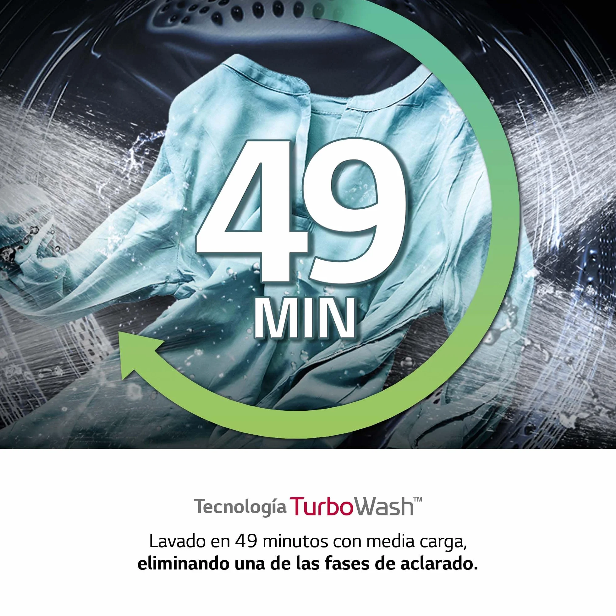 LG Lavadora Inteligente Carga Frontal 17kg 1100rpm 6 Motion Direct Drive TurboWash 360º Serie 700 Blanco