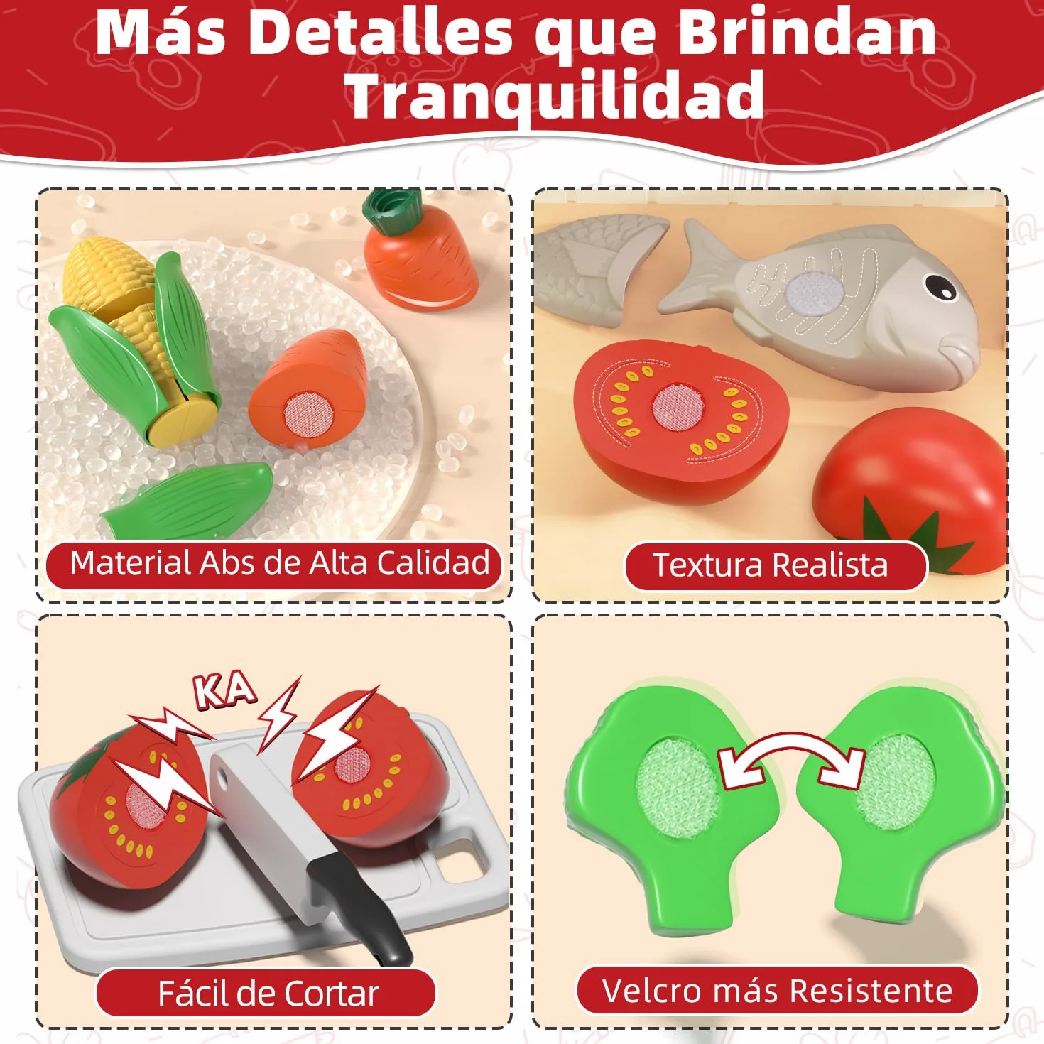 Lehoo Castle Cocinita Infantil para Cortar Alimentos y Verduras, Juguete de Cocina para Niñas 3-8 Años