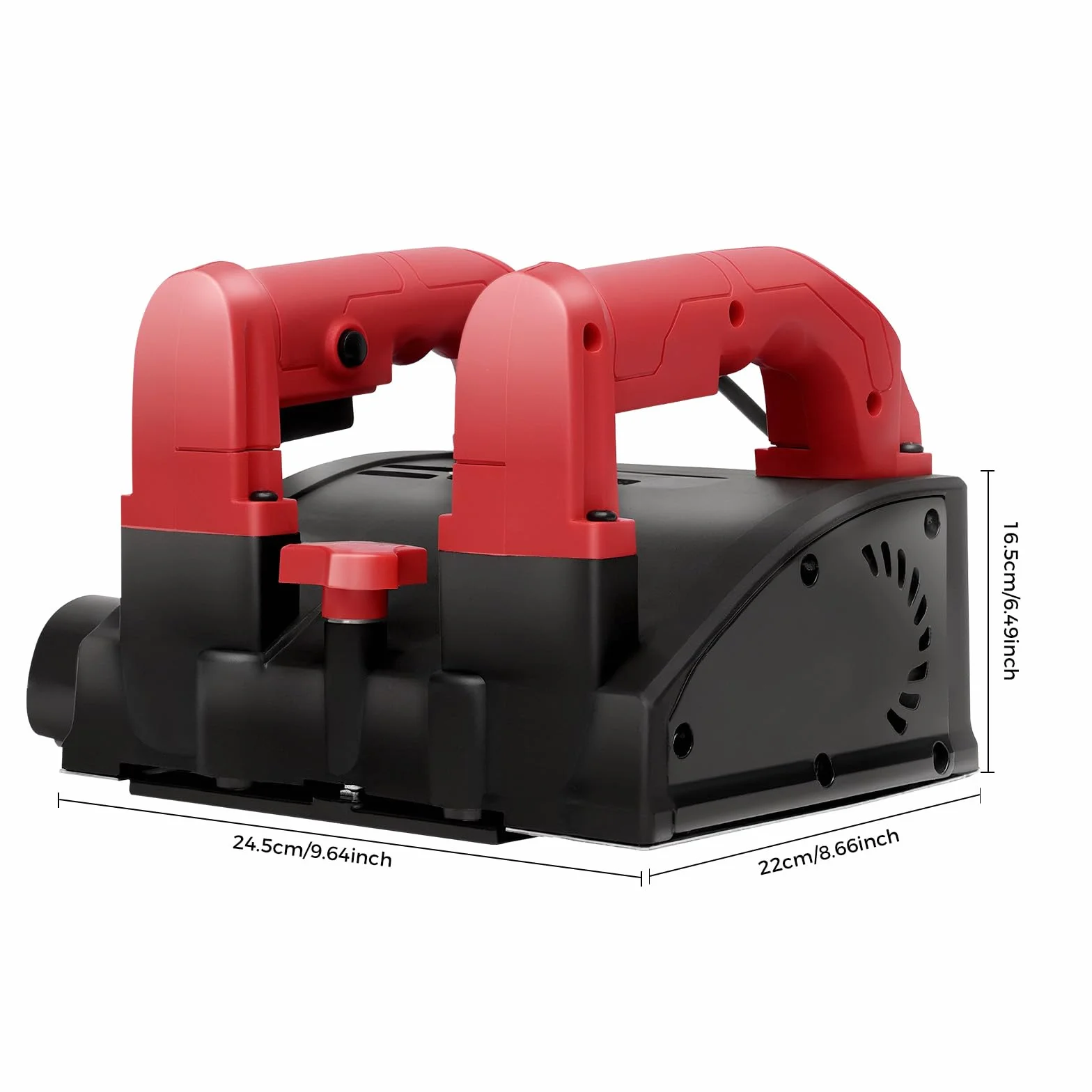 Fresadora de Hormigón 1200W Cepilladora Eléctrica de Pared 1000-4000rpm Fresadora de Rodillo 1-4 mm Profundidad Ajustable Lijadora de Hormigón para Renovar Paredes y Techos