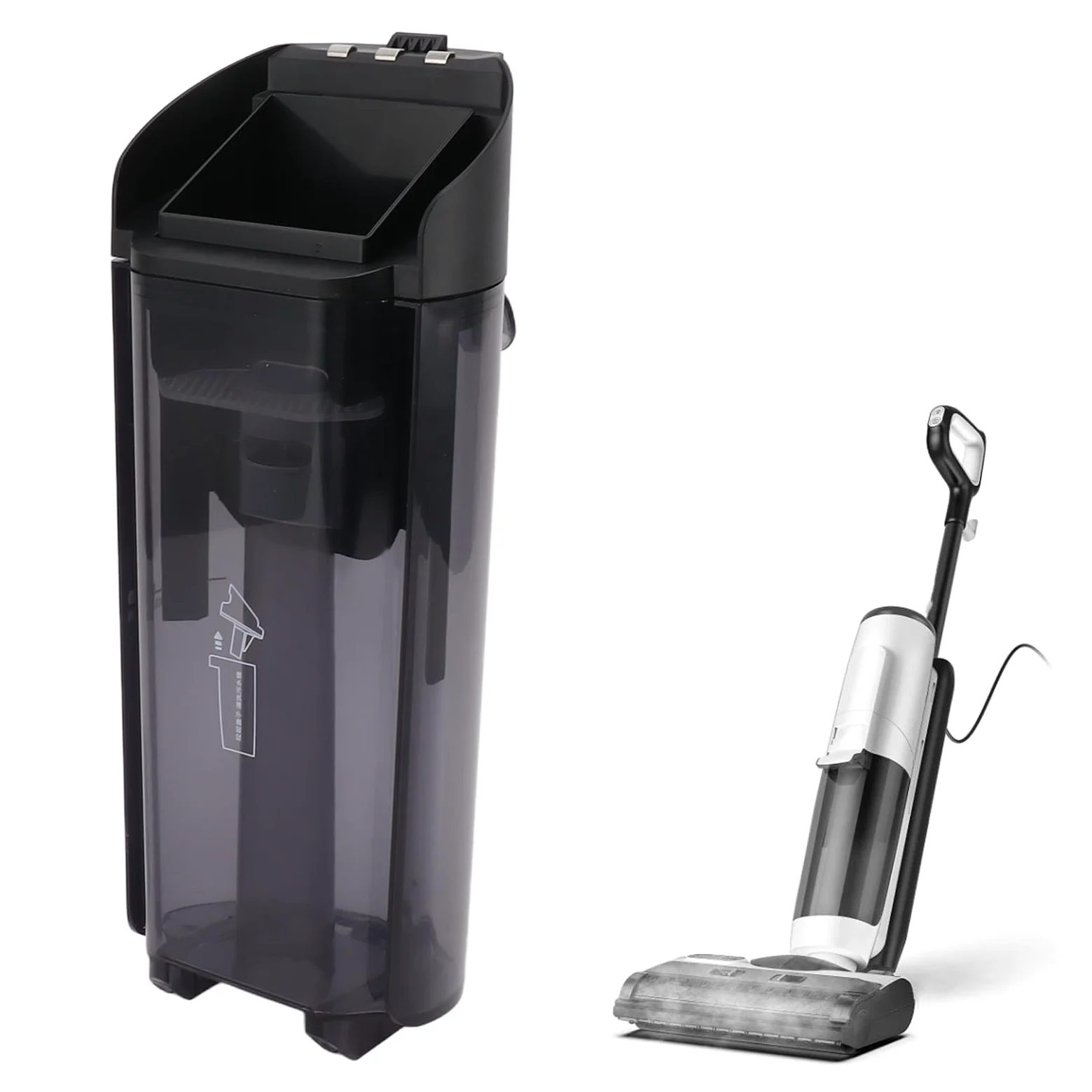 Depósito de agua sucio, gran capacidad y delicioso tanque de repuesto para 2,0 lcd LED con depósito de recogida de agua al vacío