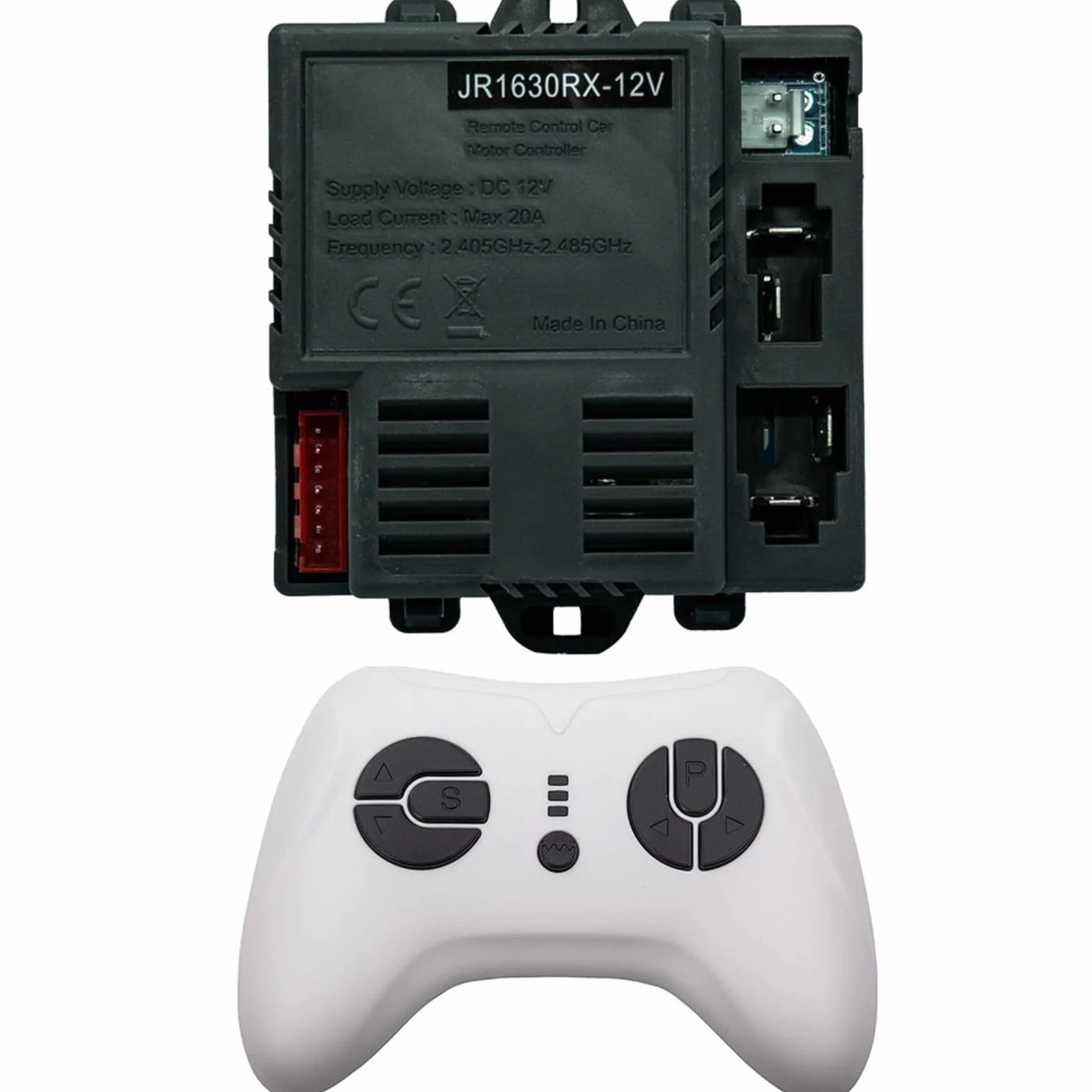 Receptor 2.4G Coche Eléctrico Niños JR1630RX-12V 7 Pines ABS Inicio Lento