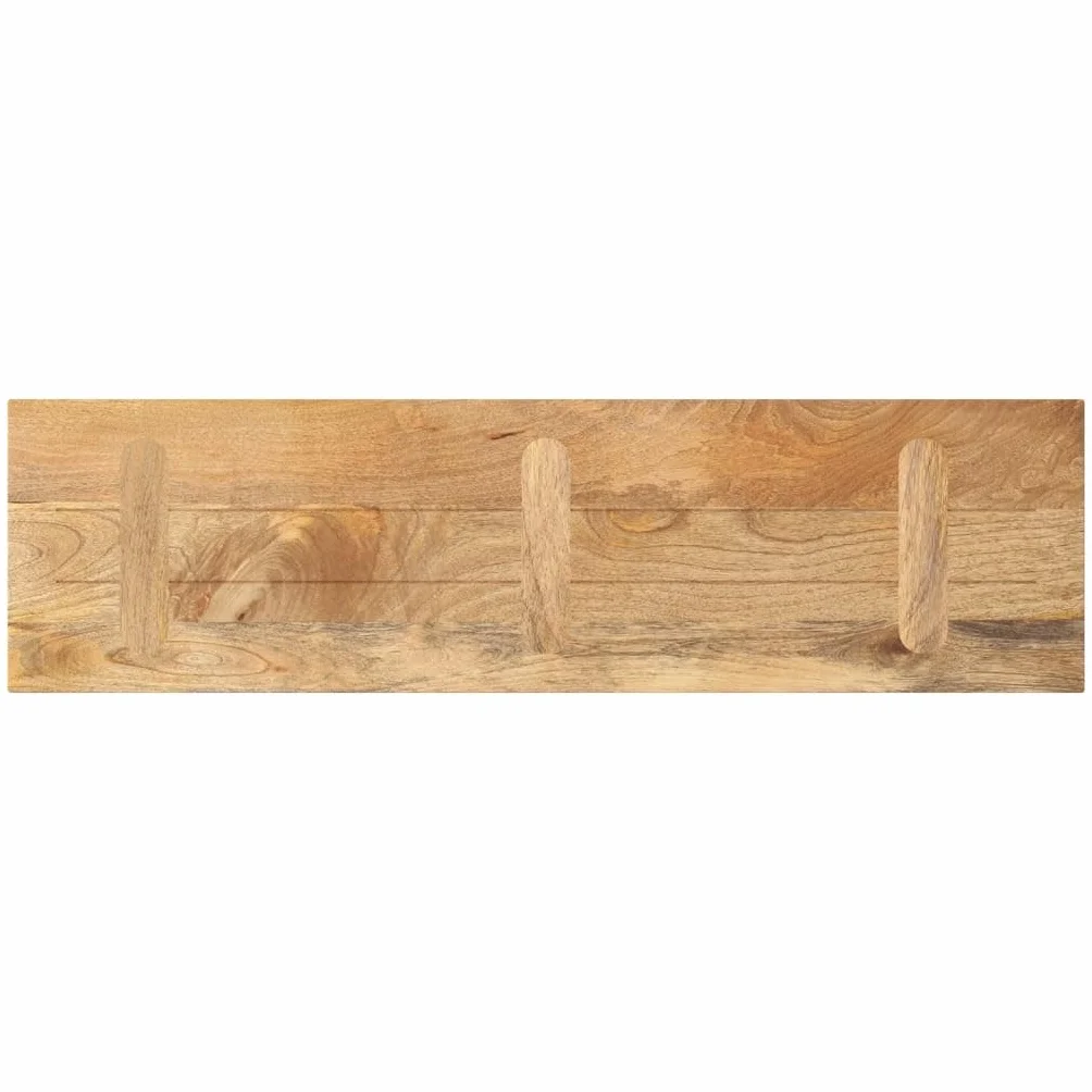 Genérico Tablero de Mesa Rectangular Madera Maciza Mango 100x30x3,8 cm,Mobiliario,Accesorios para mesas,Tableros para mesas,Marrón,8.26 kg,371503